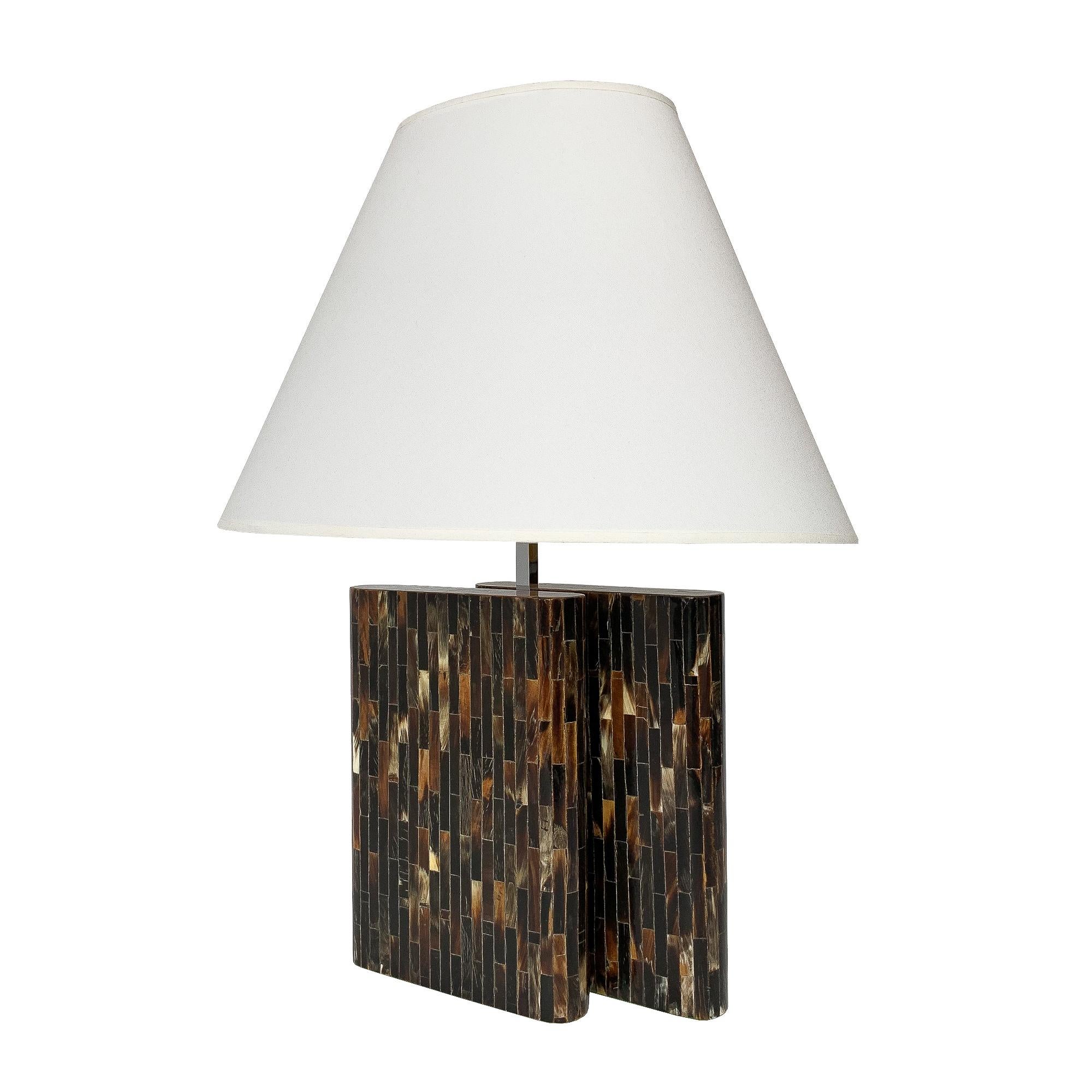 Enrique Garcel Tessellated Horn Table Lamp