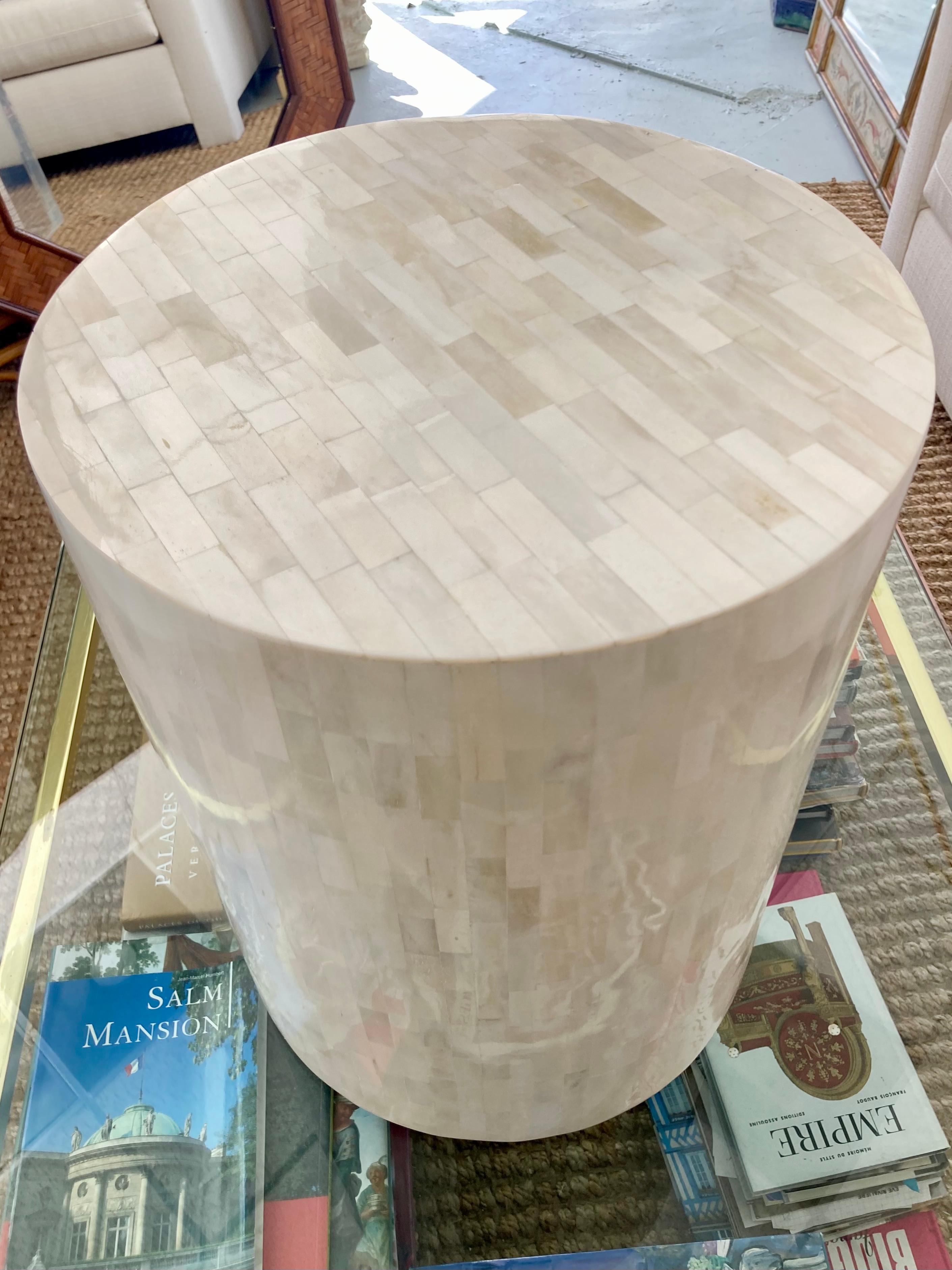 Enrique Garcel Tessellated Natural Horn Cocktail Table For Sale 1