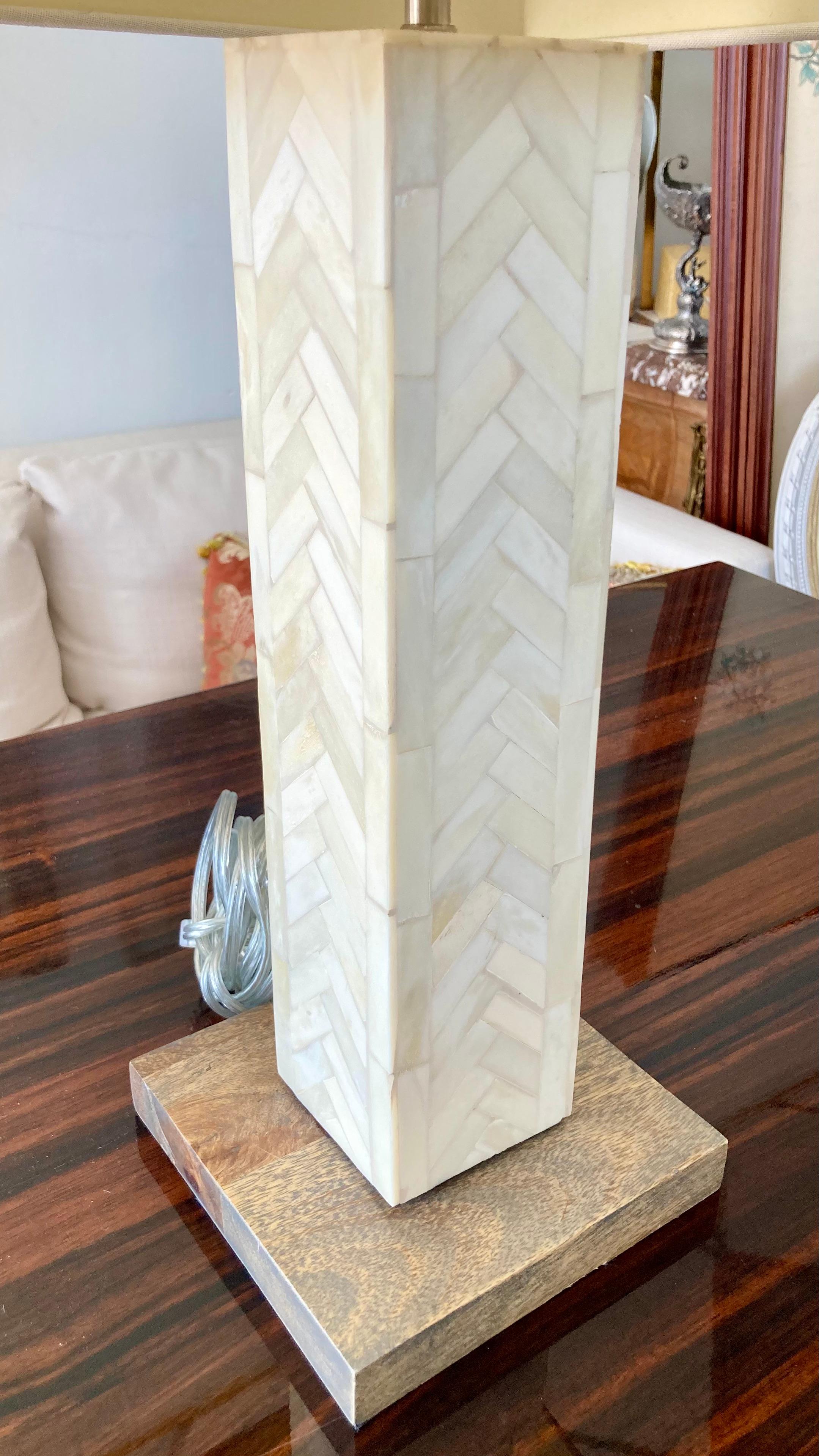 Enrique Garcel Tessellated Table Lamp For Sale 4