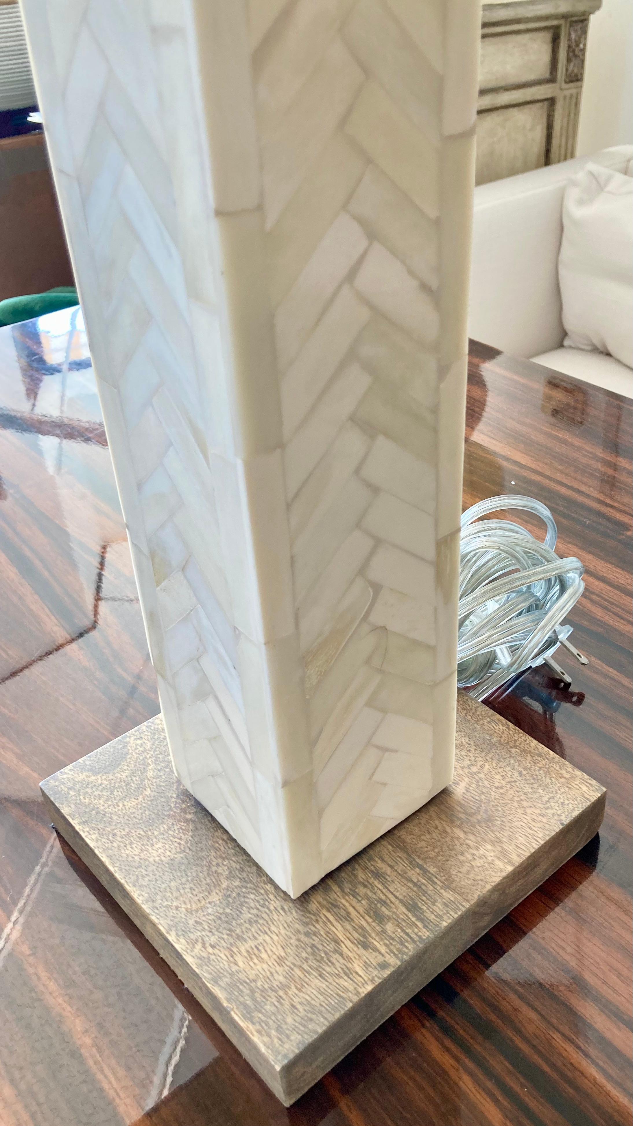 Enrique Garcel Tessellated Table Lamp For Sale 5