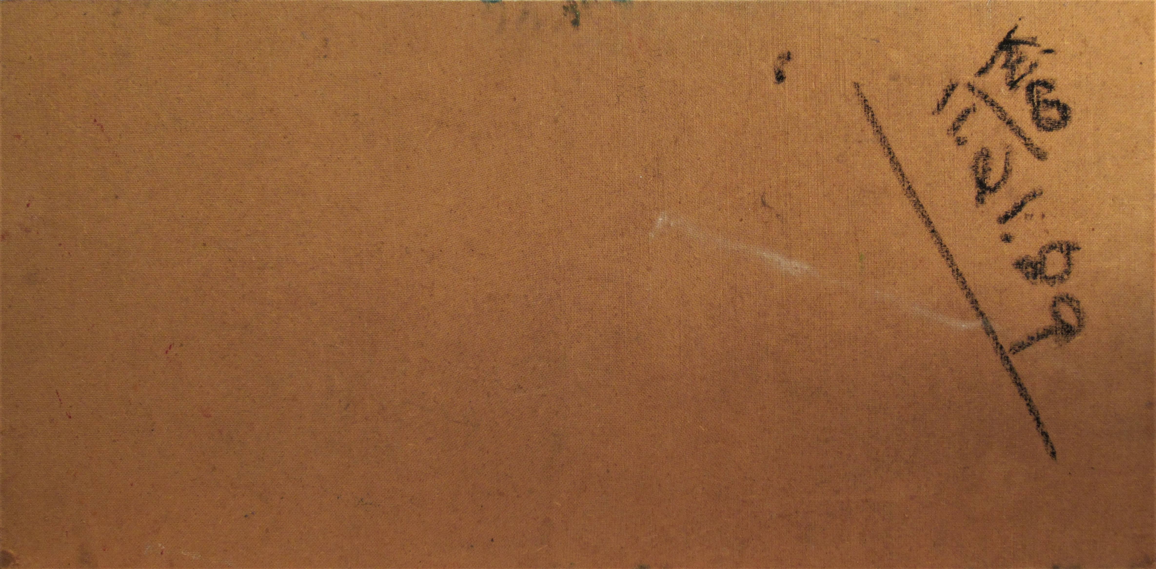 Senza titolo, Due personaggi - Abstract Painting Marrone di Enrique Kico Govantes