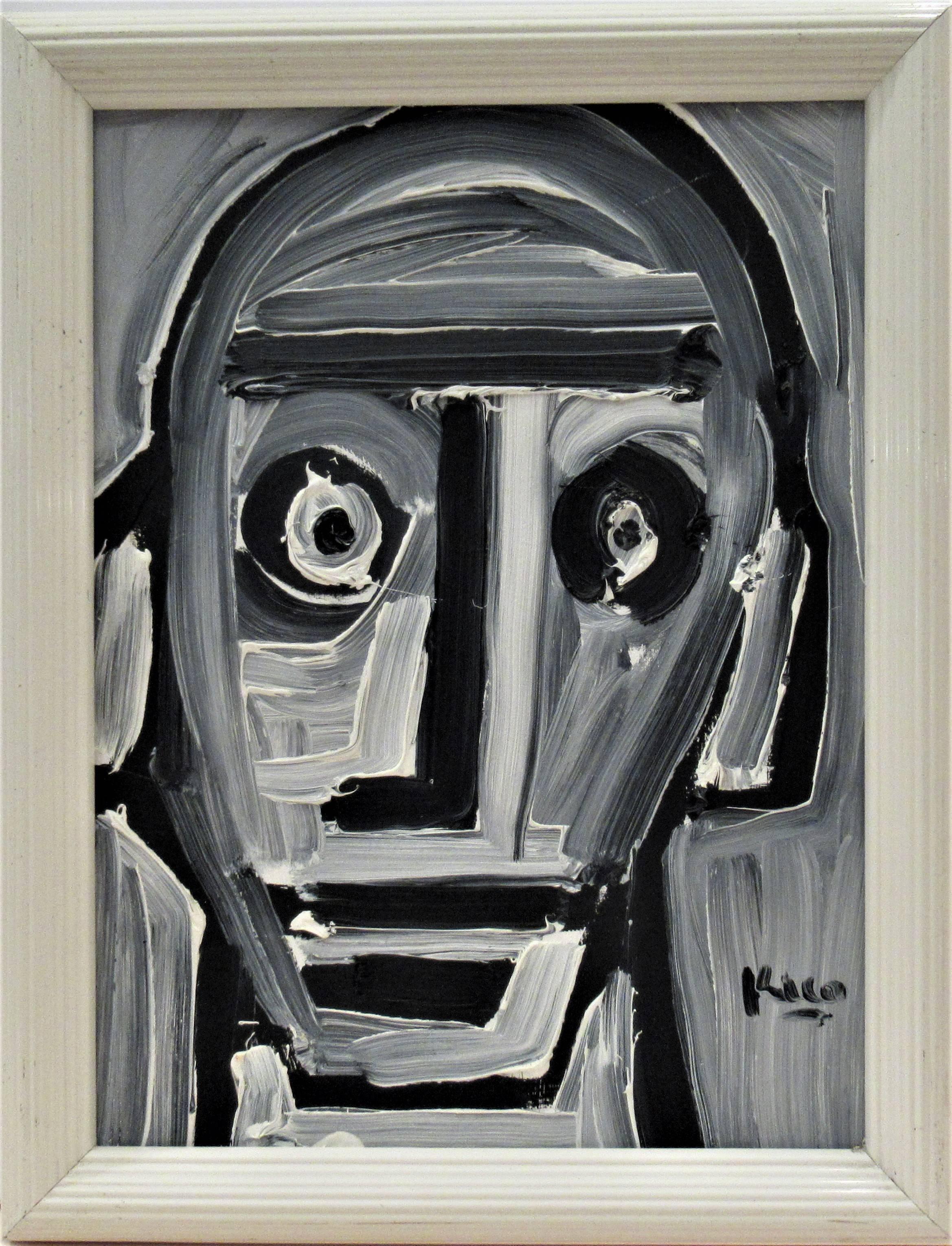 Enrique Kico Govantes Portrait Painting - White Head #2