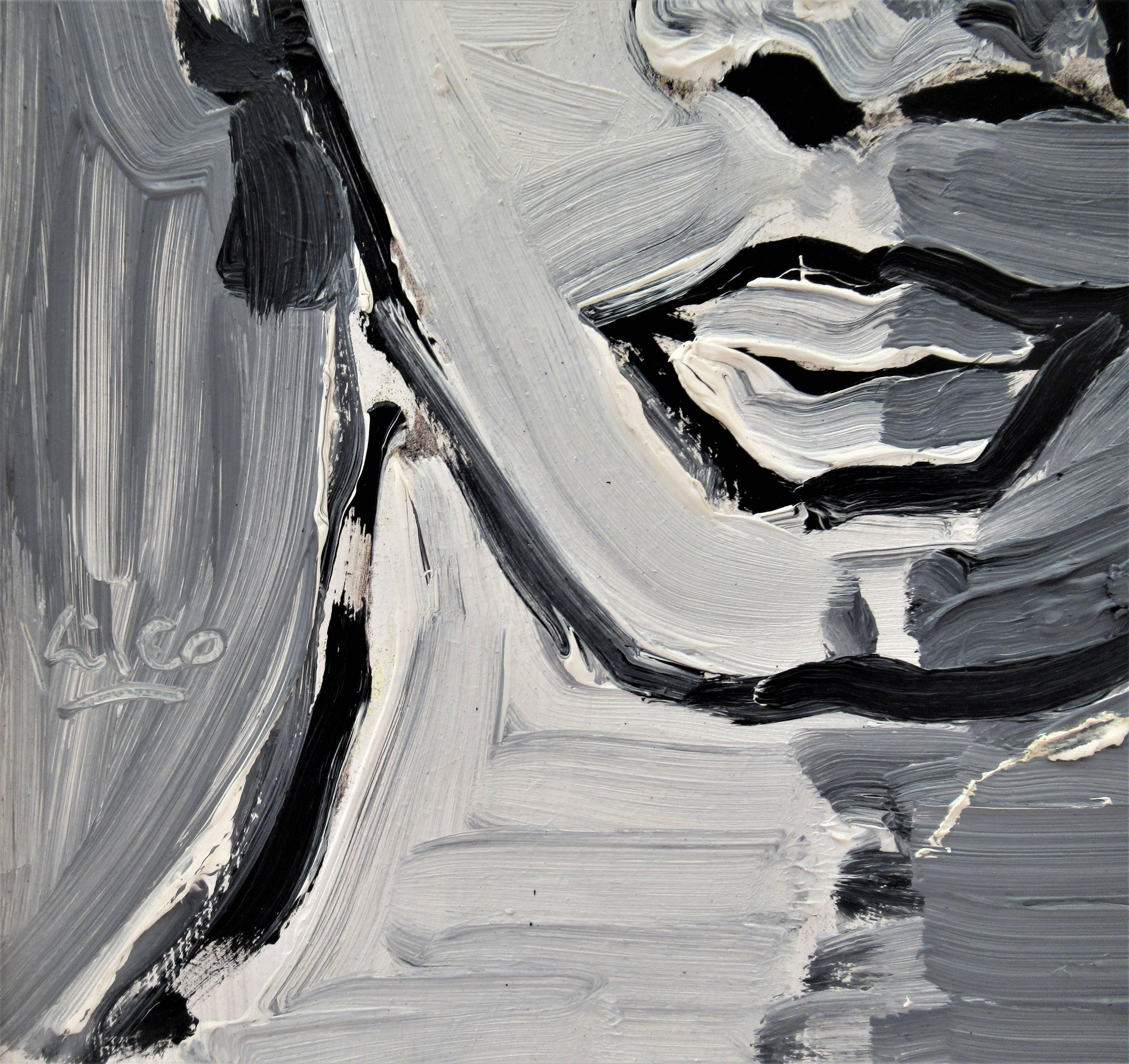White Head #3 - Painting by Enrique Kico Govantes