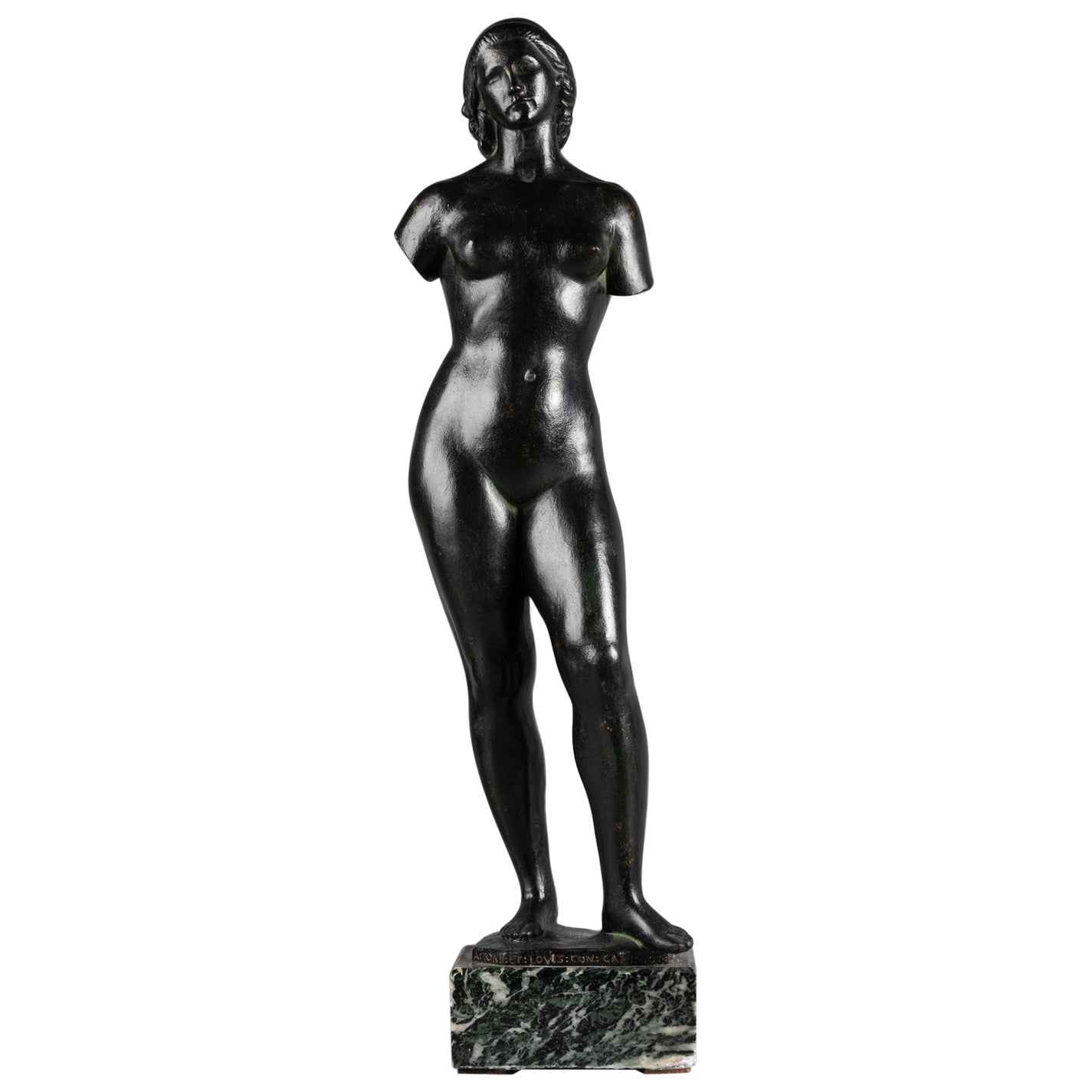 Enrique Monjo: Venus", Bronze sculpture signed, dated and dedicated