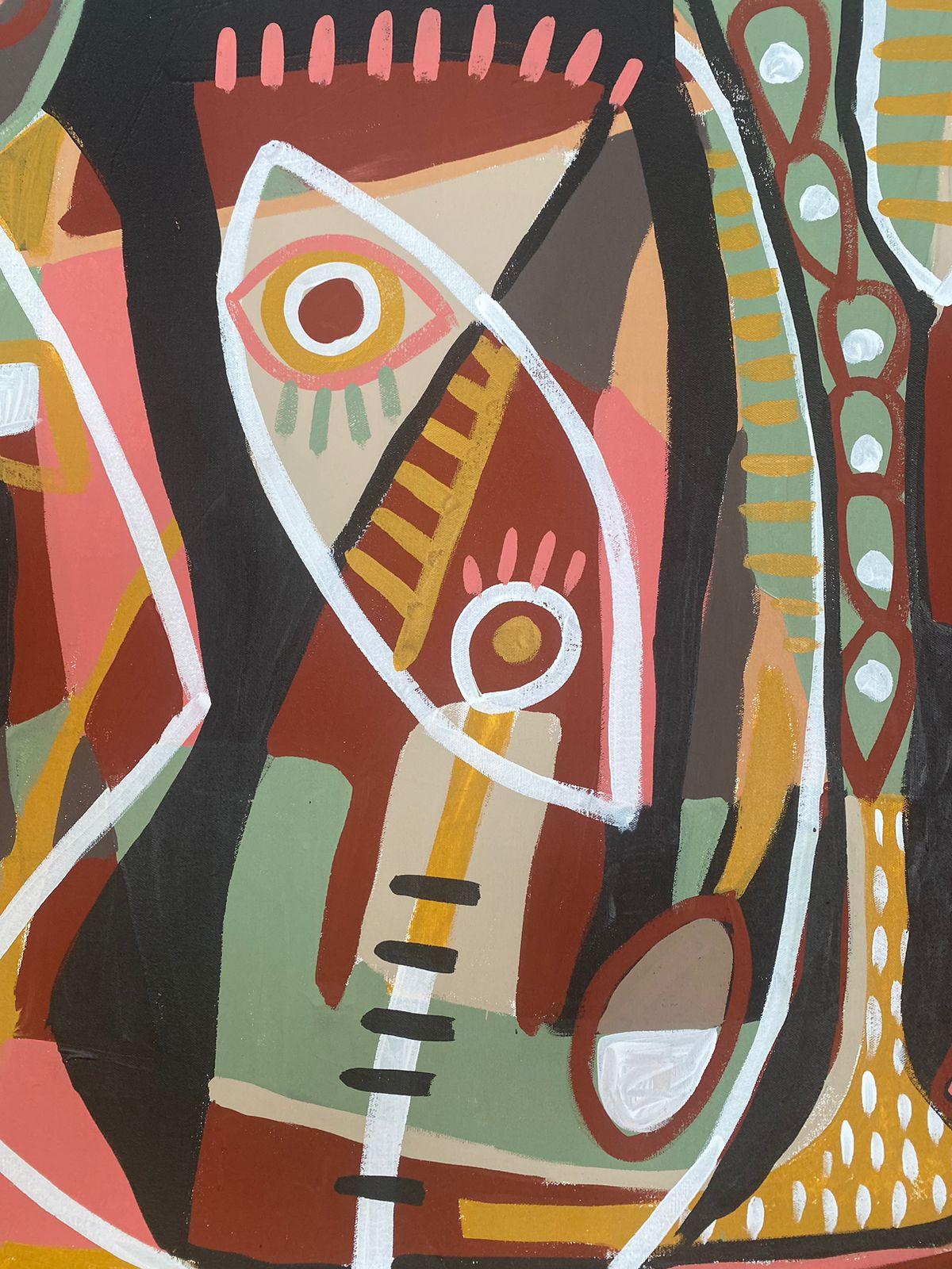 Africano, Arte contemporanea, Pittura astratta, 21° secolo in vendita 2