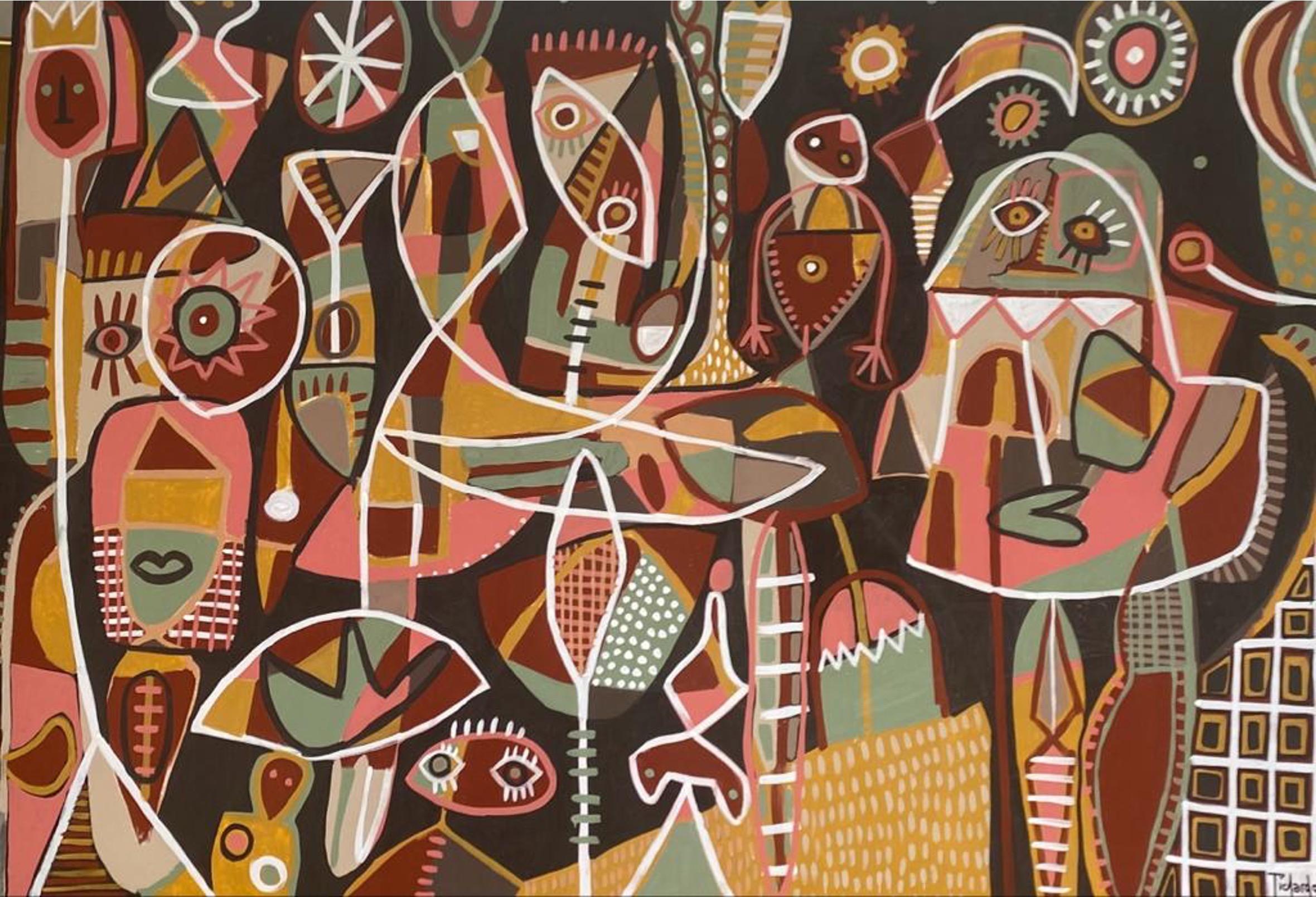 Abstract Painting Enrique Pichardo - Africano, Art contemporain, Peinture abstraite, 21ème siècle