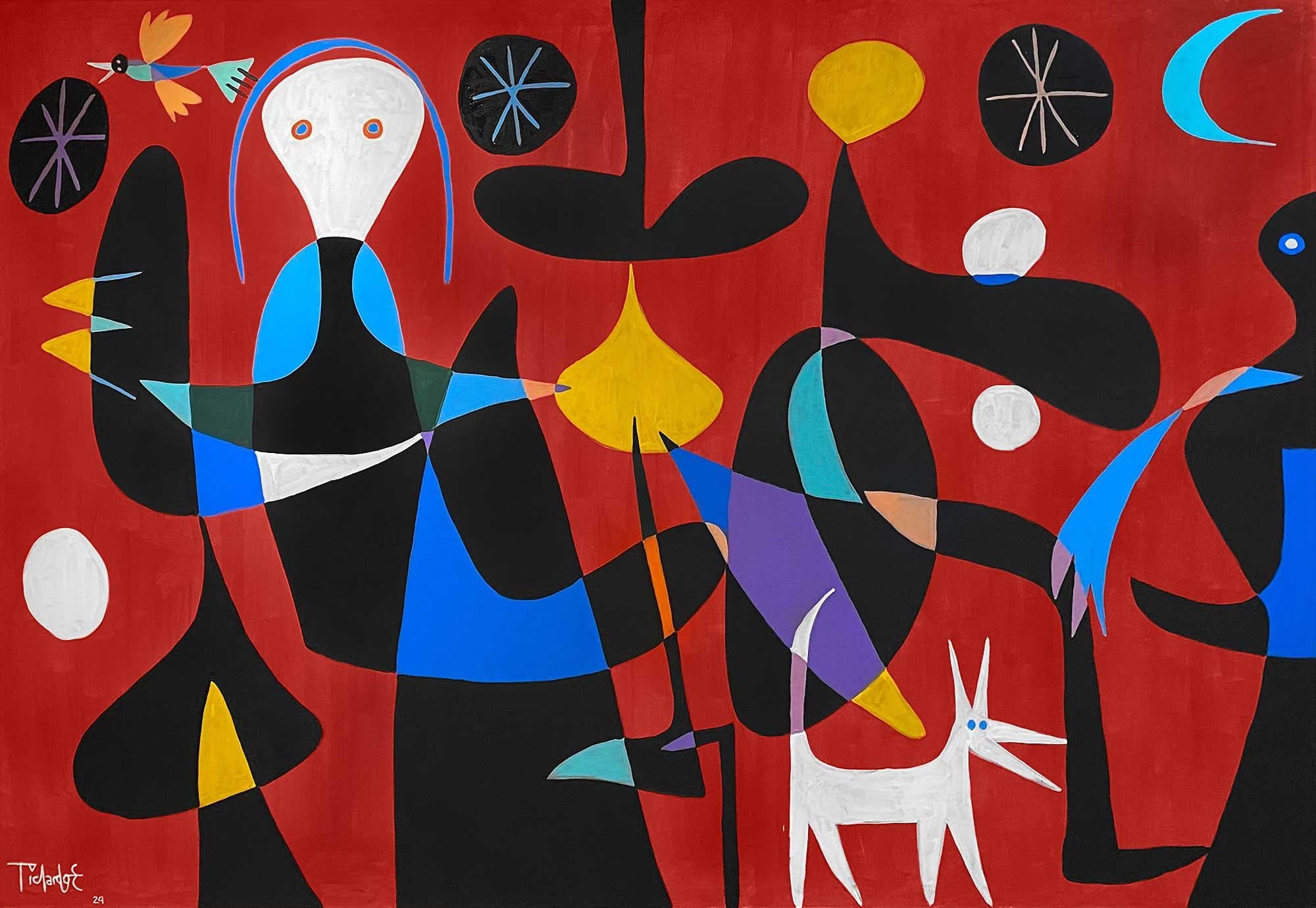 Abstract Painting di Enrique Pichardo - Amos y Mascotas, Arte contemporanea, Pittura astratta, 21° secolo