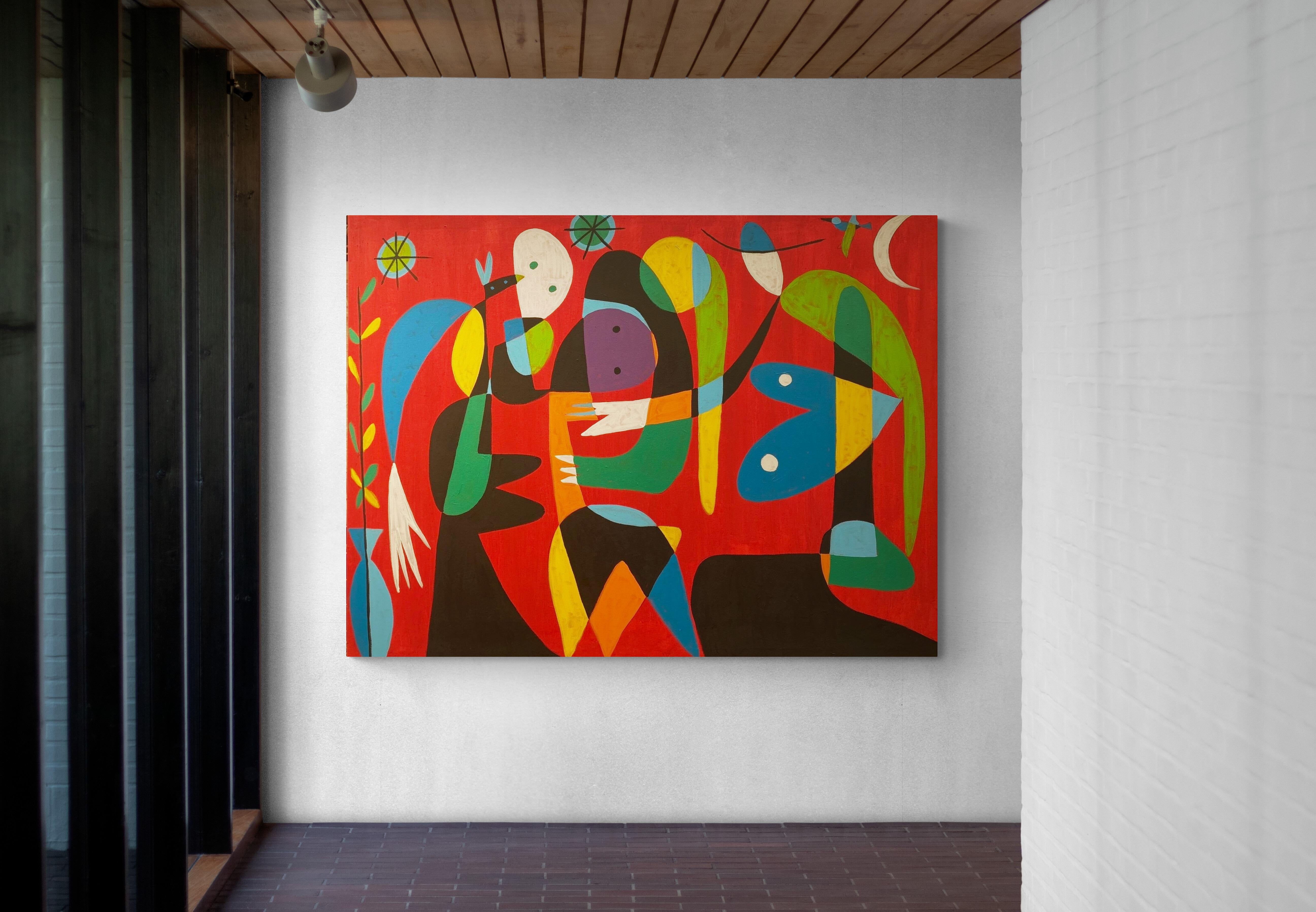 Atencion Personal, Art contemporain, Peinture abstraite, 21ème siècle - Painting de Enrique Pichardo
