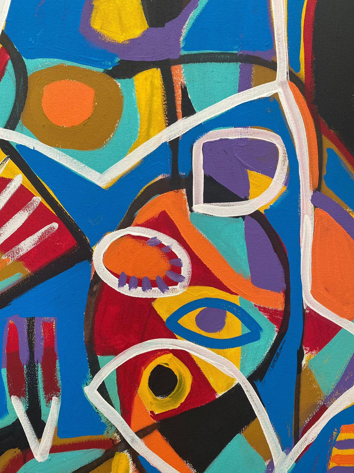 Bailando en Azul, Contemporary Art, Abstract Painting, 21st Century For Sale 1