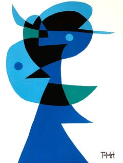 Blue Body, Contemporary Art, Abstract Painting, 21st Century