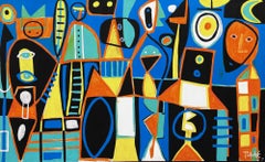 Notte blu, Arte contemporanea, Pittura astratta, 21° secolo