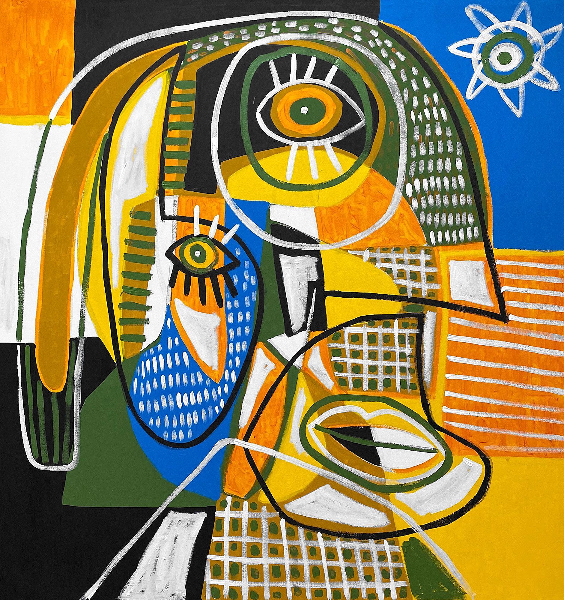 Abstract Painting di Enrique Pichardo - Caballero Aguila, Arte contemporanea, Pittura astratta, XXI secolo