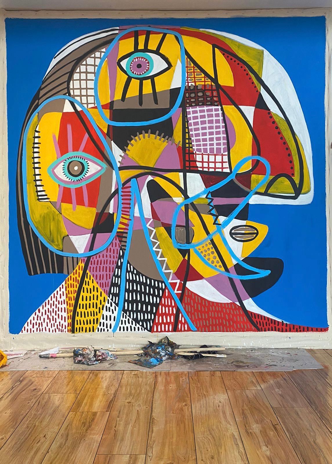 Cara Azul, Arte contemporanea, Pittura astratta, 21° secolo in vendita 5