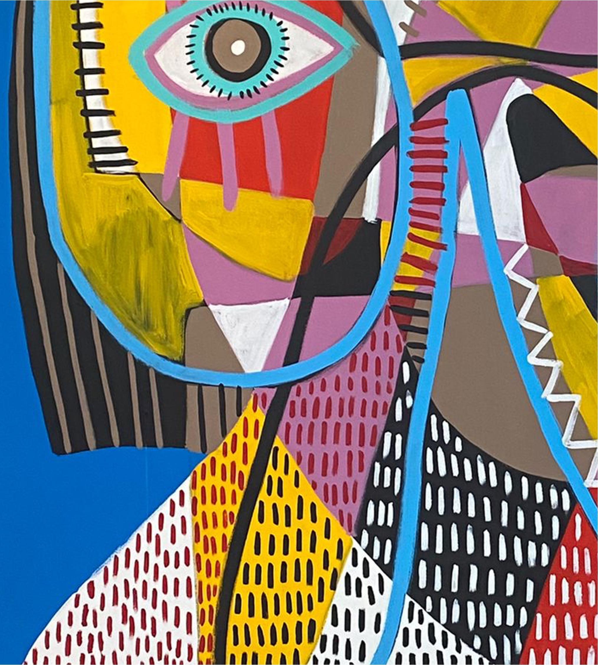 Cara Azul, Arte contemporanea, Pittura astratta, 21° secolo in vendita 1