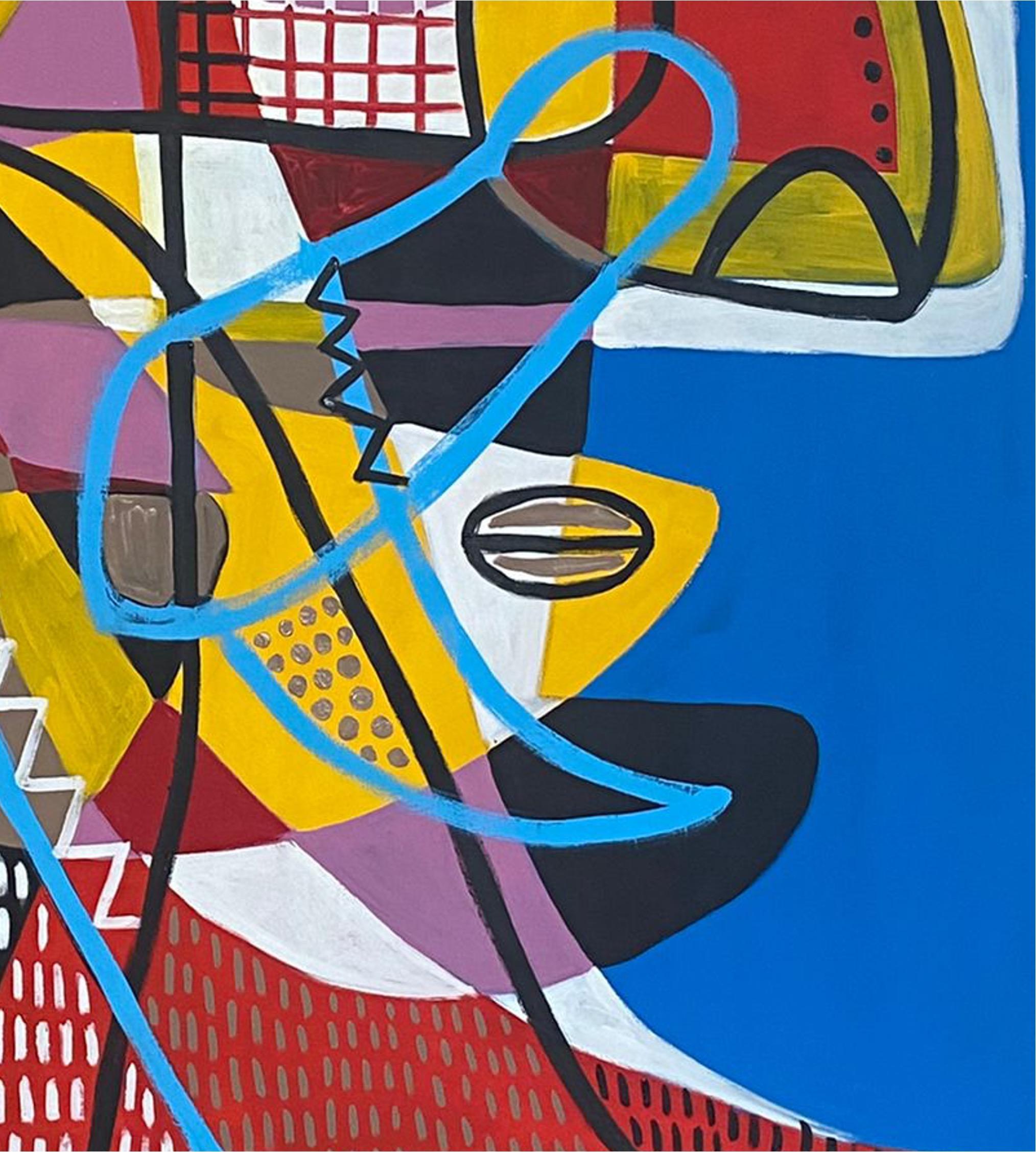 Cara Azul, Arte contemporanea, Pittura astratta, 21° secolo in vendita 2