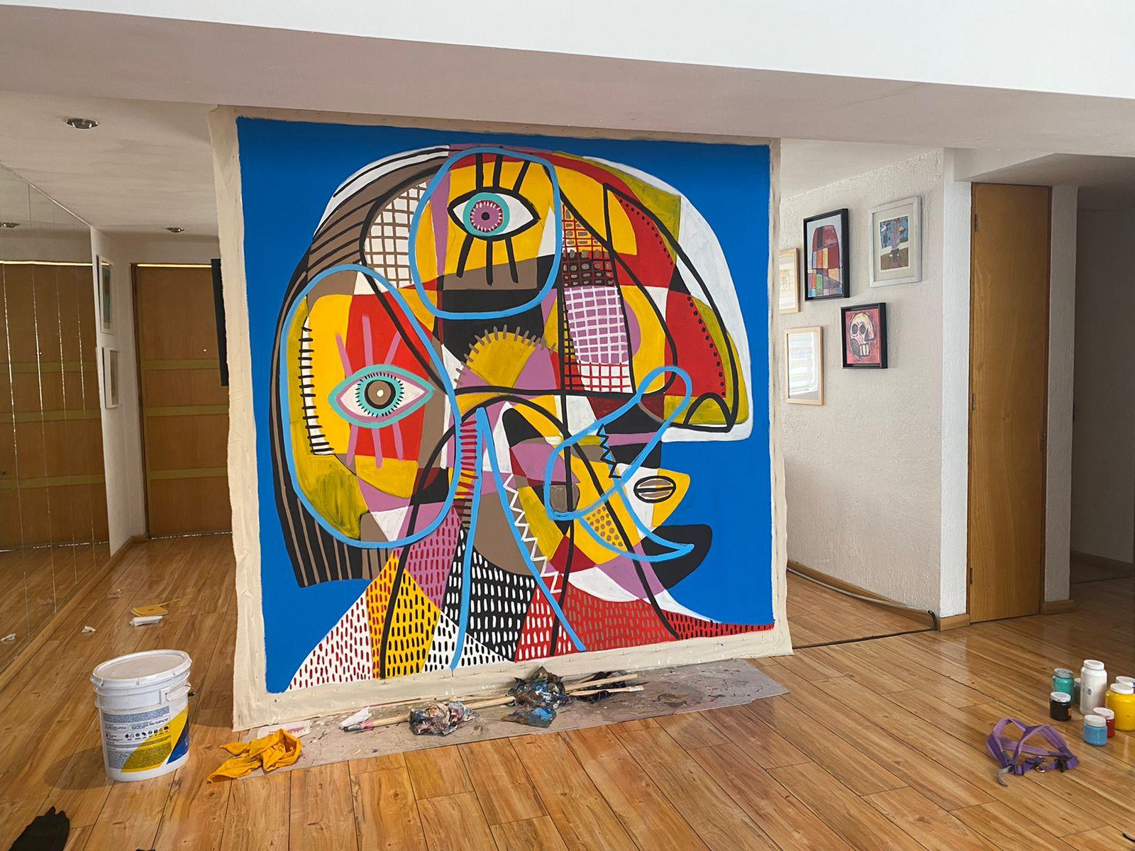 Cara Azul, Arte contemporanea, Pittura astratta, 21° secolo in vendita 4