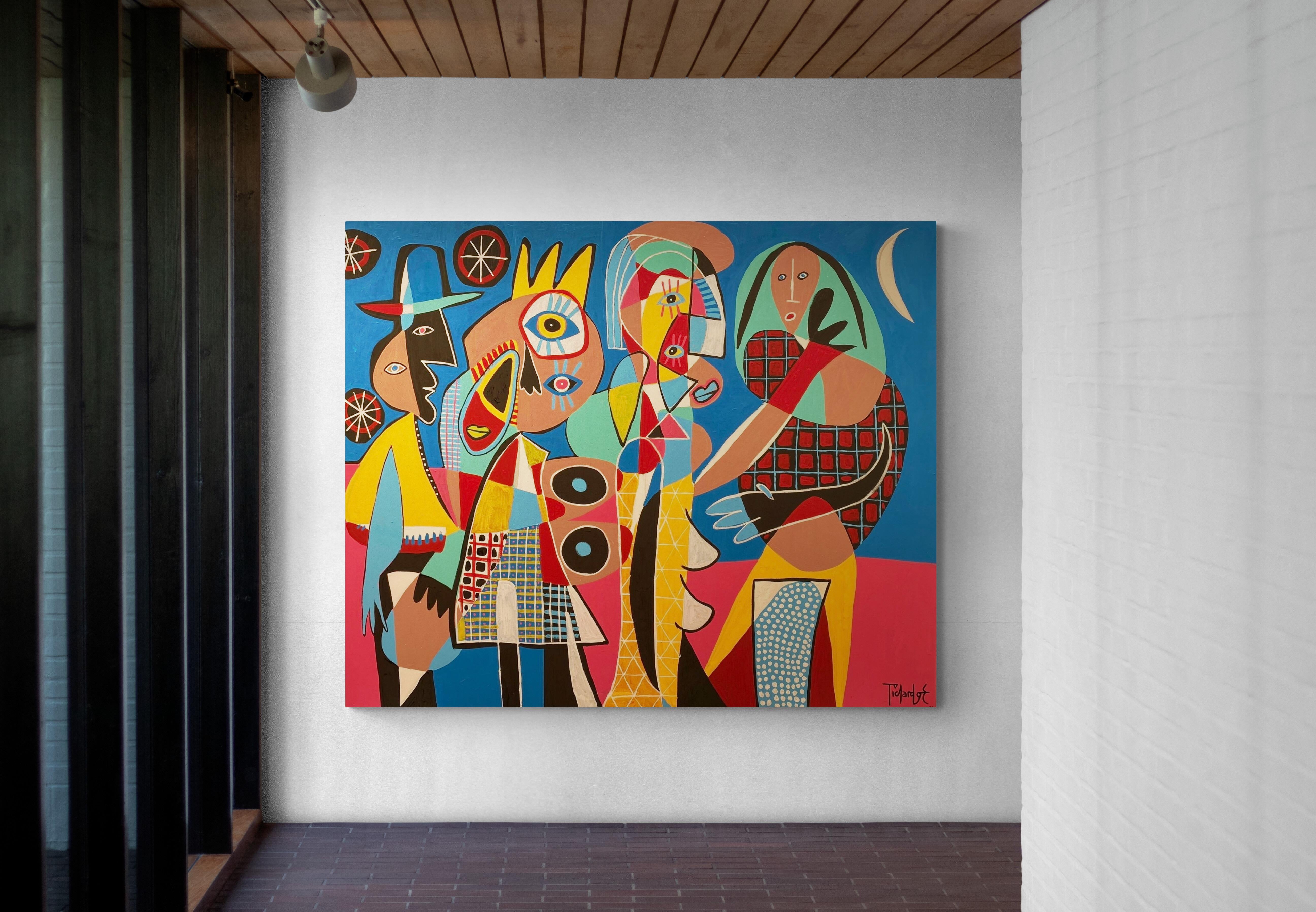 Caravana, Arte contemporanea, Pittura astratta, 21° secolo - Painting di Enrique Pichardo