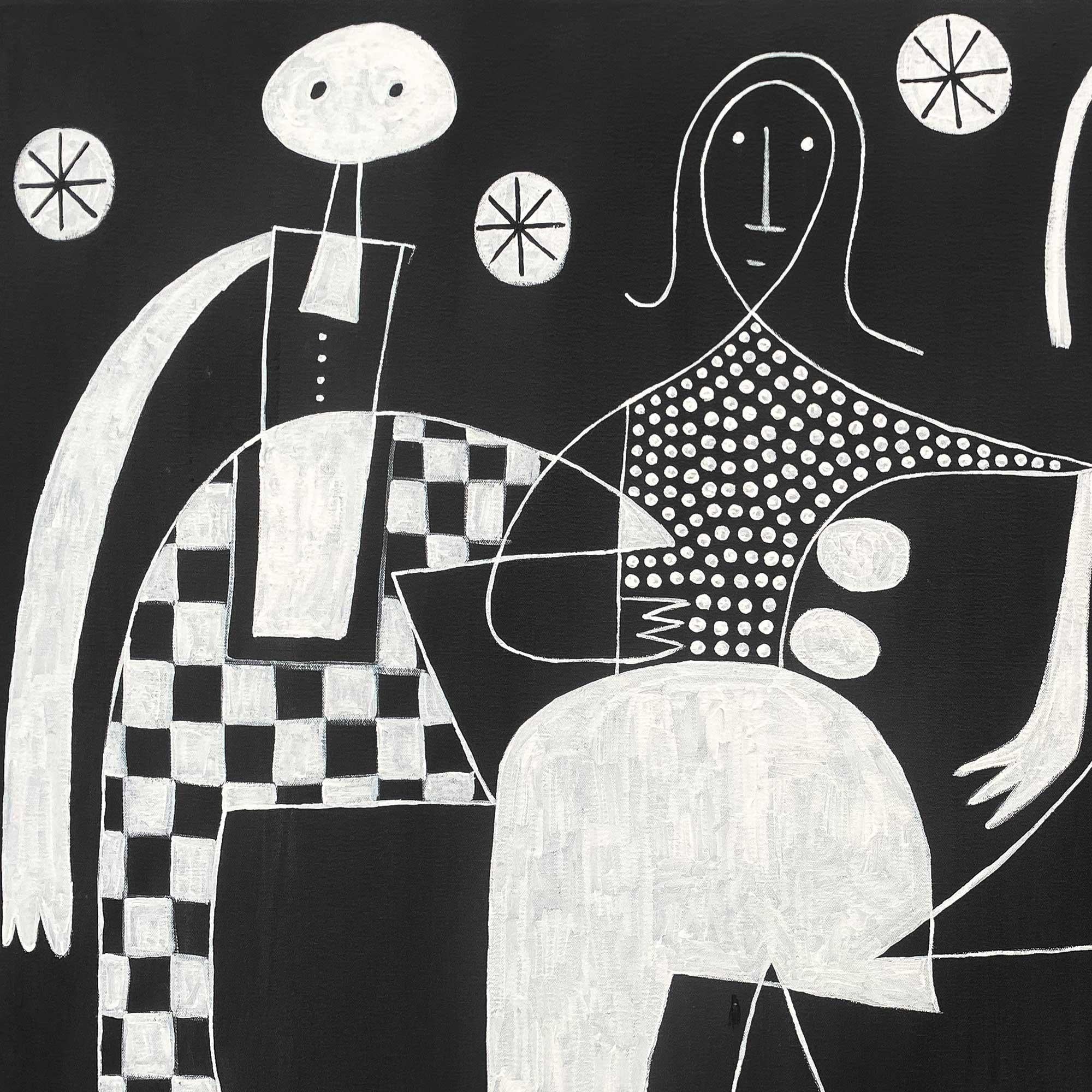 Cinco Mujeres, Contemporary Art, Abstract Painting, 21st Century For Sale 1