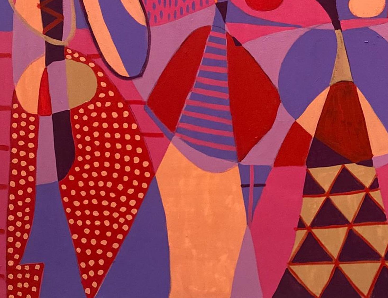 Ciudad Carmin II, Contemporary Art, Abstract Painting, 21st Century For Sale 3