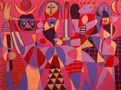 Ciudad Carmin II, Contemporary Art, Abstract Painting, 21st Century