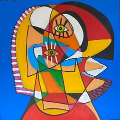 Commission Head, Contemporary Art, Abstract Painting, 21st Century