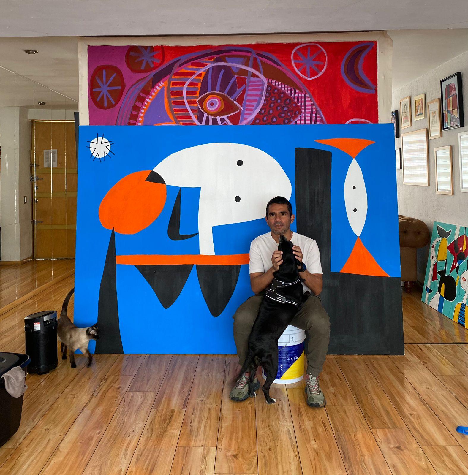 Composicion en Cuatro Colores, Arte contemporanea, Pittura astratta, 21° Secolo in vendita 1
