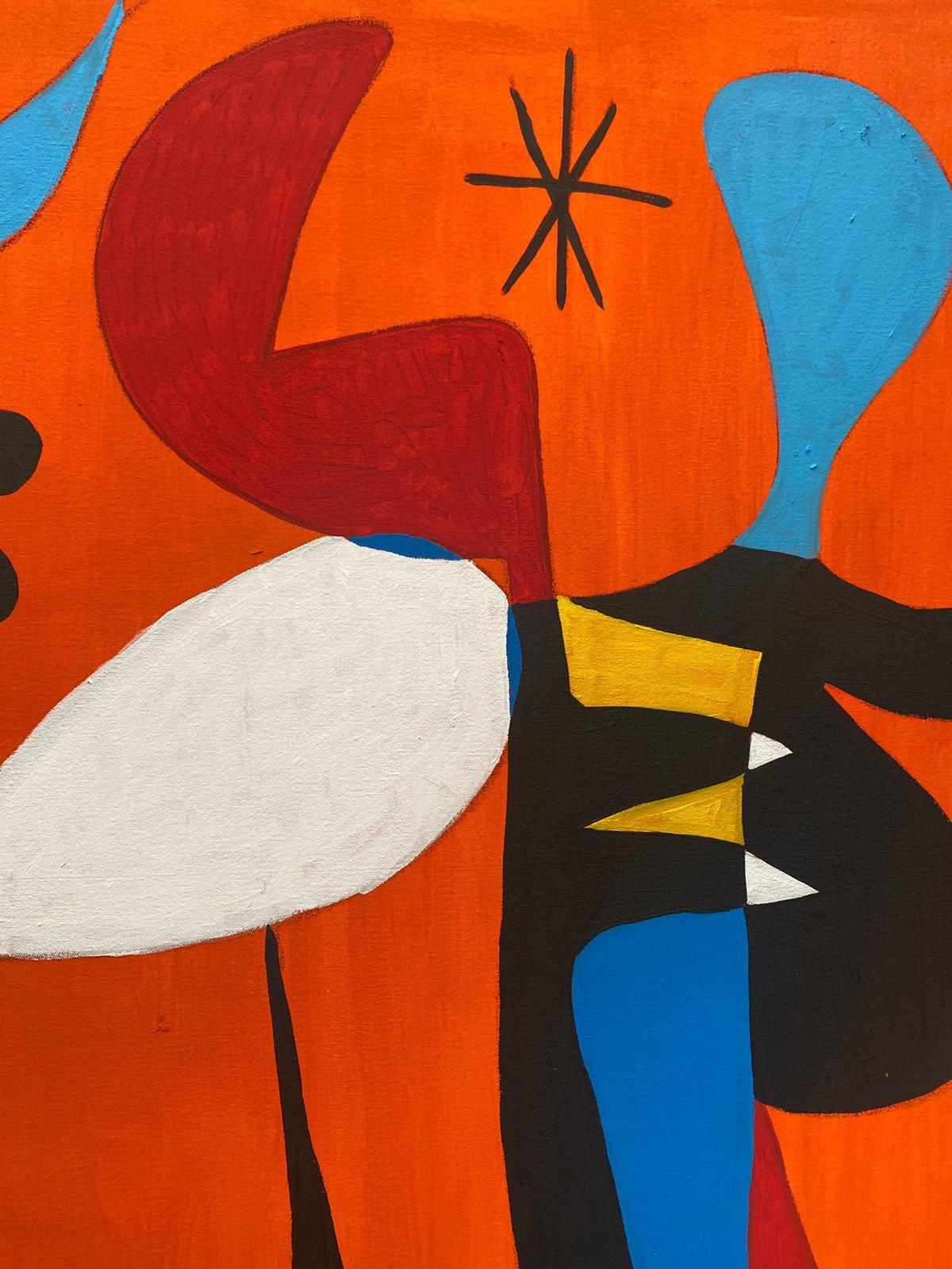 Composición en Naranja, Arte Contemporáneo, Pintura Abstracta, Siglo XXI - Painting Abstracto de Enrique Pichardo
