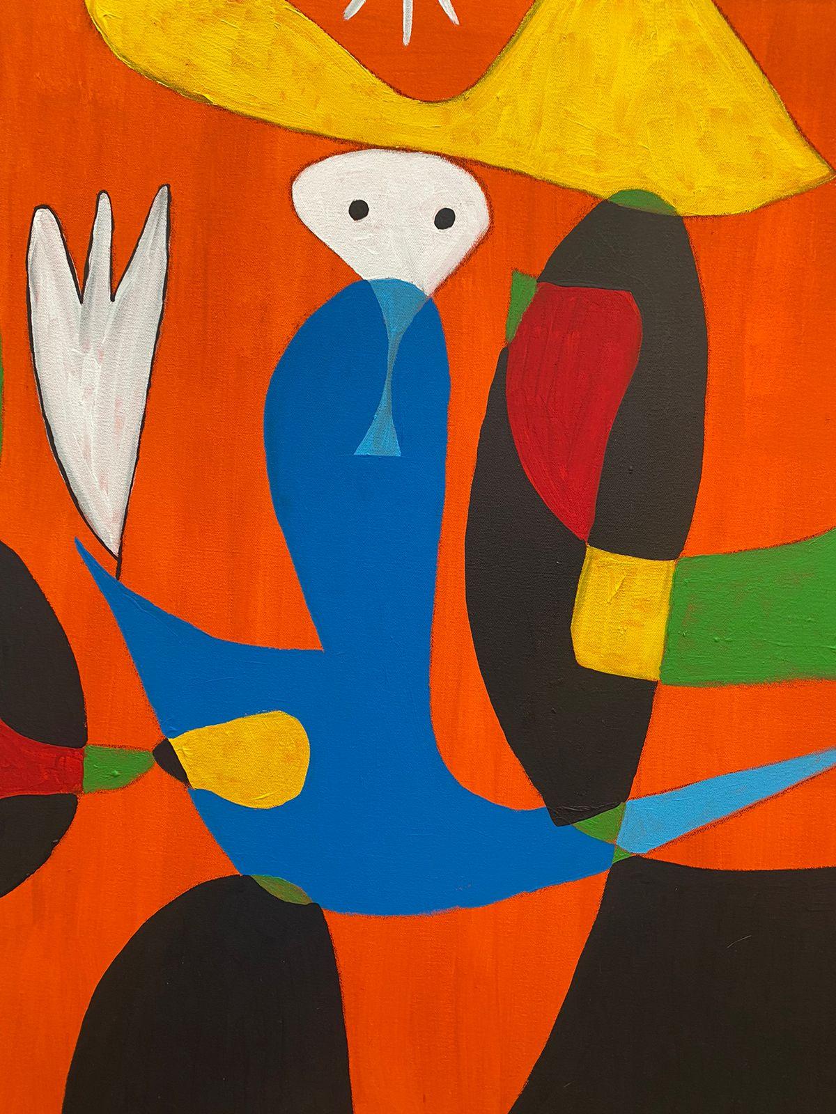 Composición en Naranja, Arte Contemporáneo, Pintura Abstracta, Siglo XXI 1