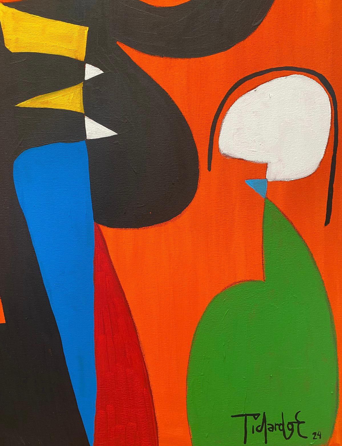 Composicion en Naranja, Contemporary Art, Abstract Painting, 21st Century For Sale 5