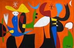 Composicion en Naranja, Art contemporain, Peinture abstraite, 21e siècle