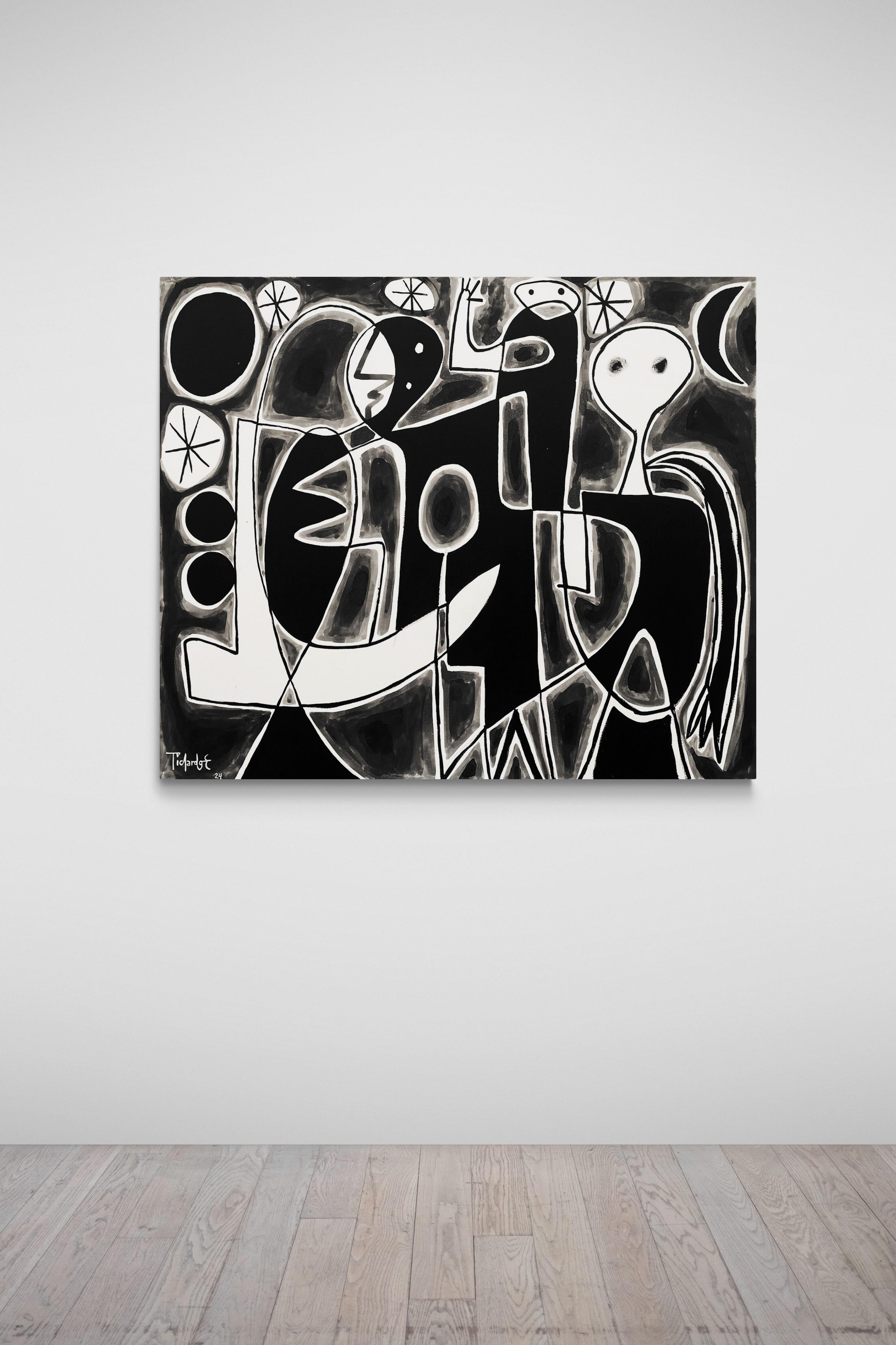 Composicion II, Arte contemporanea, Pittura astratta, 21° secolo - Painting di Enrique Pichardo