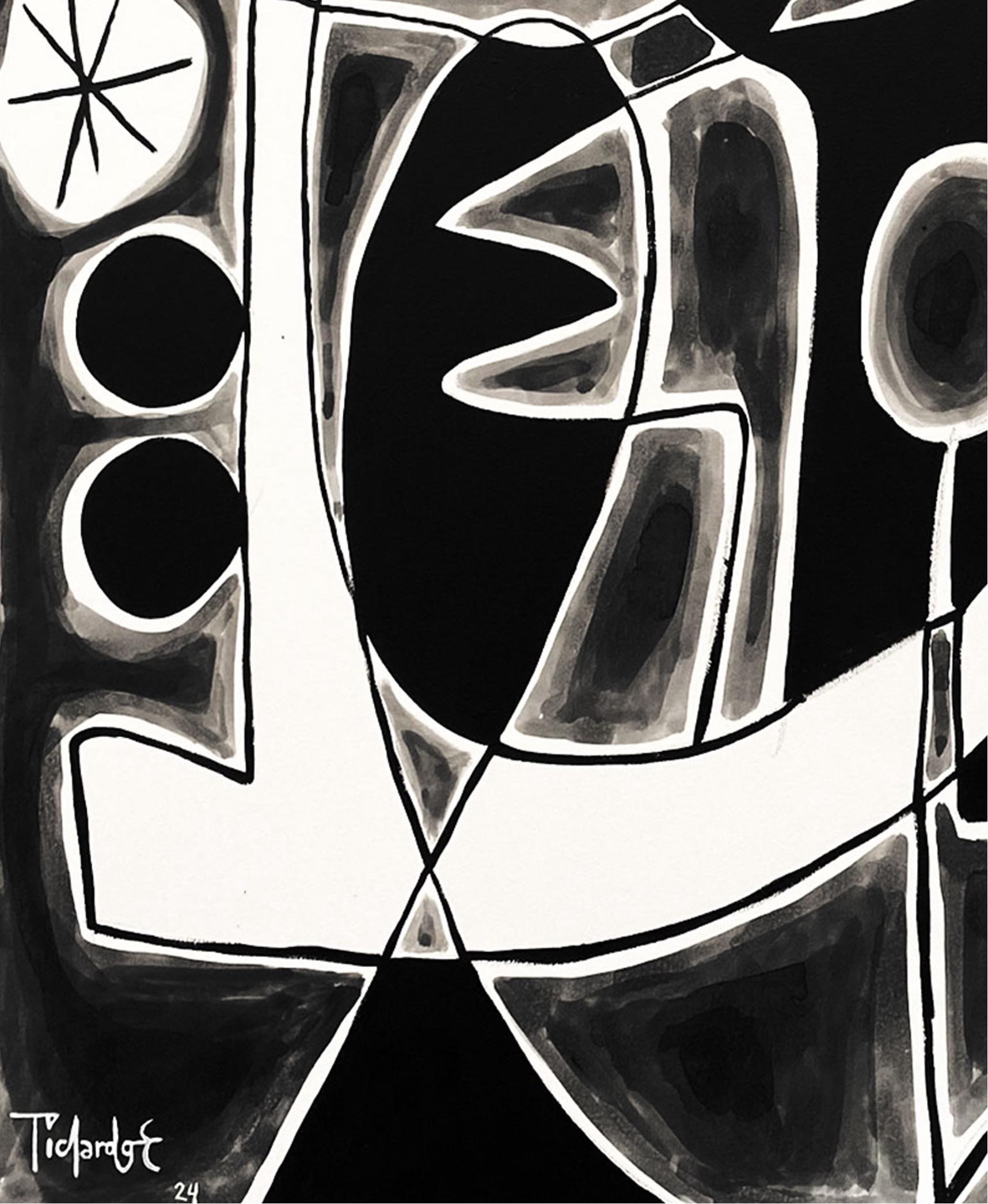 Composicion II, Arte contemporanea, Pittura astratta, 21° secolo in vendita 1