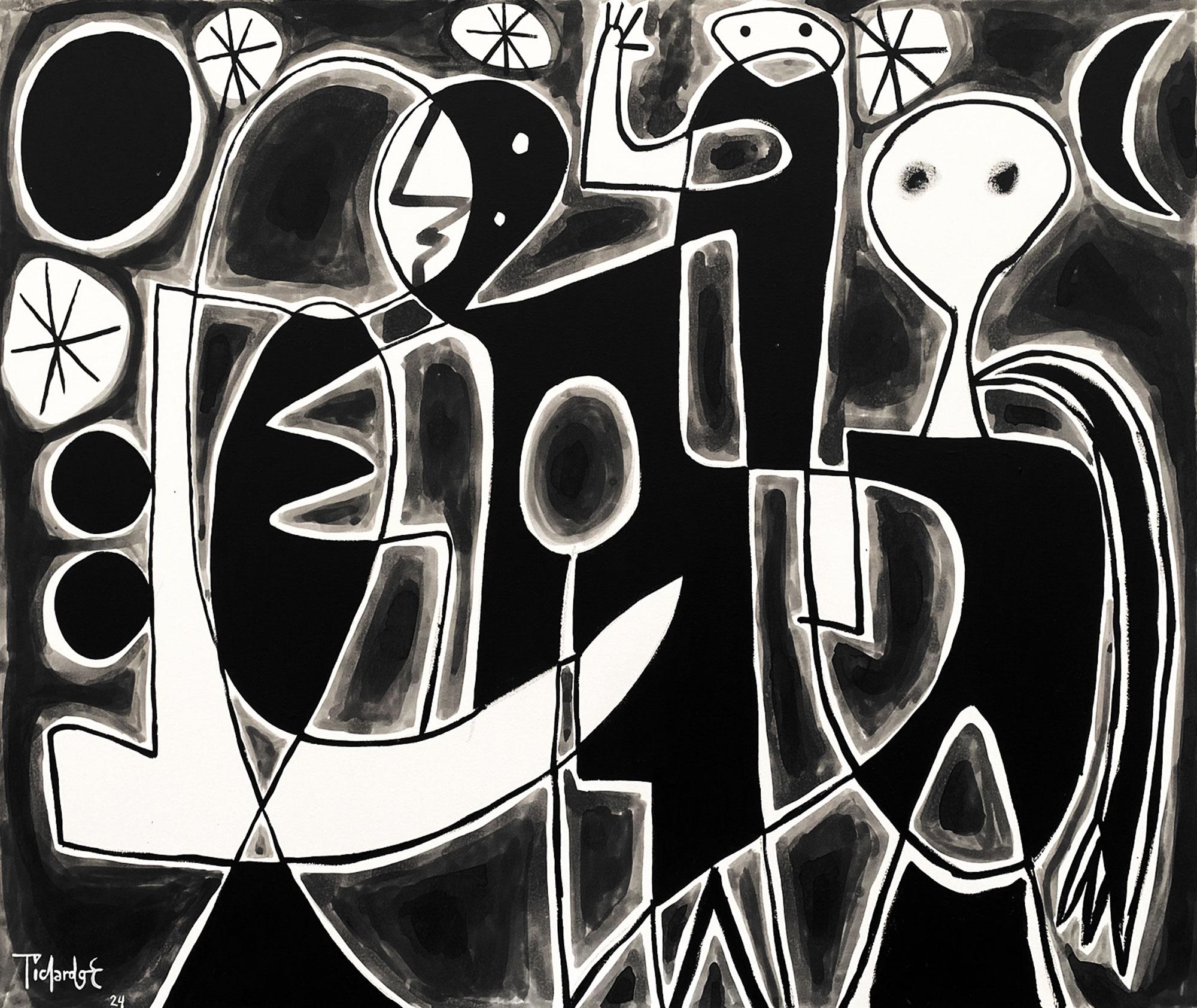 Abstract Painting di Enrique Pichardo - Composicion II, Arte contemporanea, Pittura astratta, 21° secolo