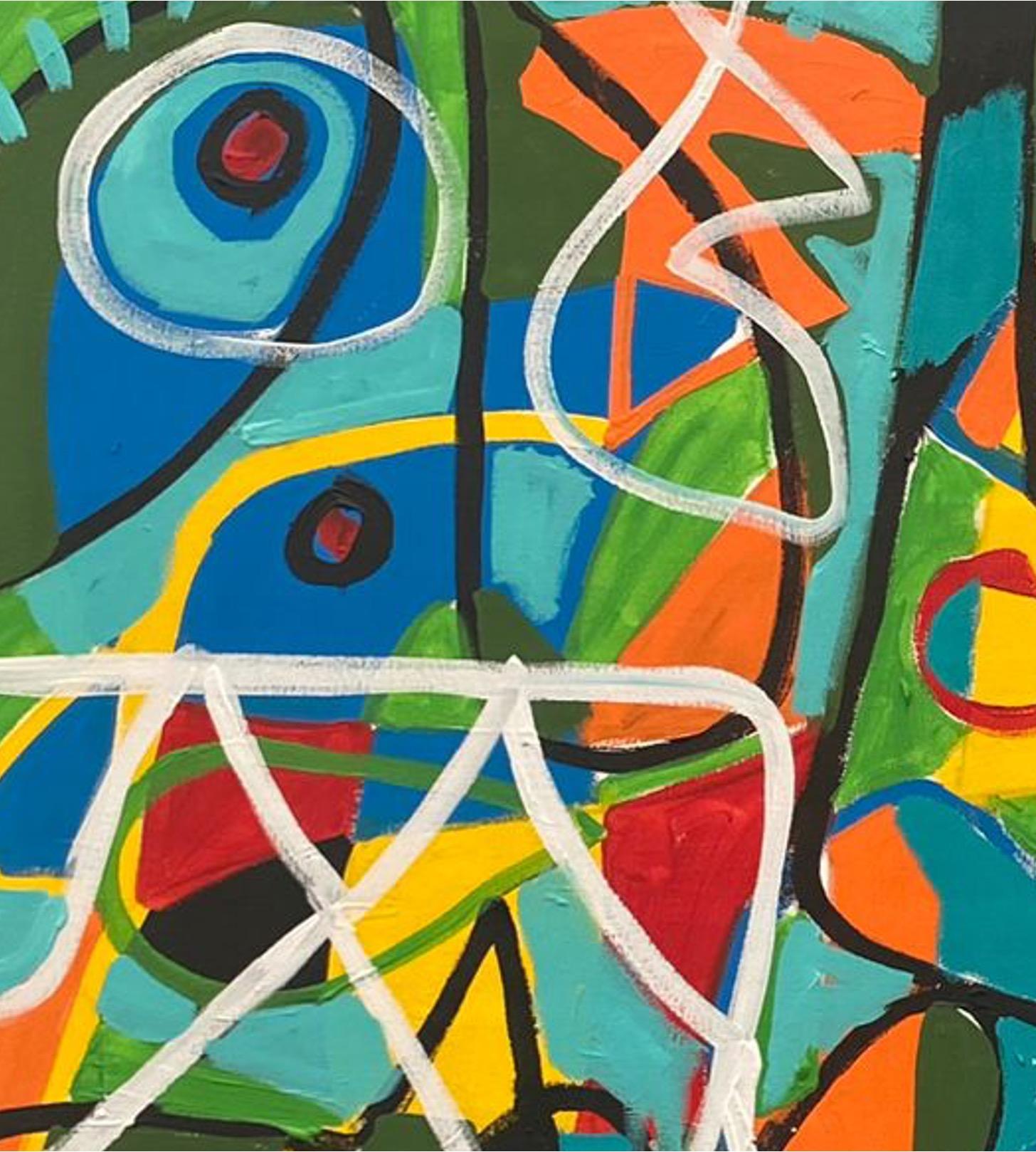 Composition Verde, Contemporary Art, Abstract Painting, 21st Century 2