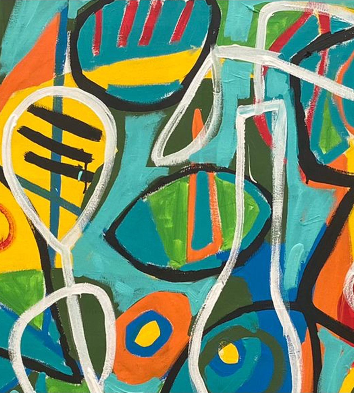 Composition Verde, Contemporary Art, Abstract Painting, 21st Century 4