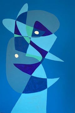 Cuerpo Escueto Azul, Contemporary Art, Abstract Painting, 21st Century