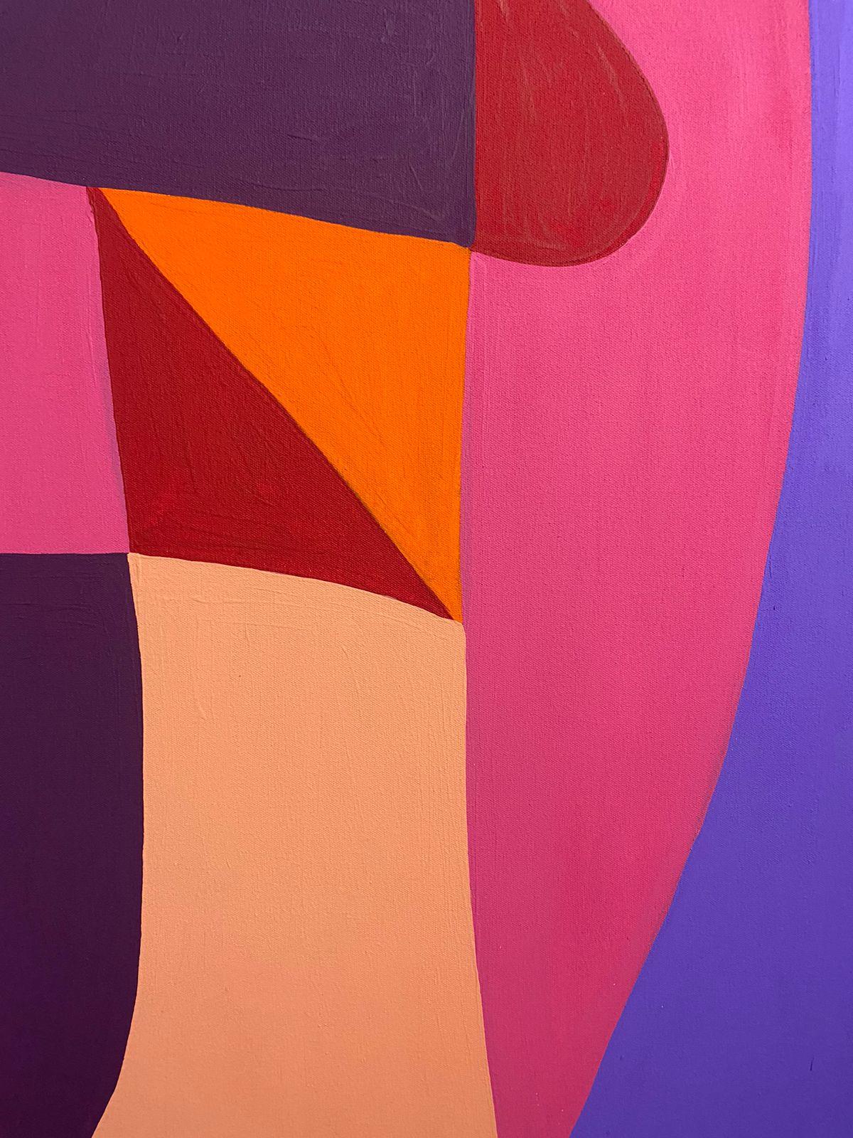 Cuerpo I, Art contemporain, Peinture abstraite, 21ème siècle - Marron Abstract Painting par Enrique Pichardo