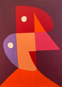 Cuerpo II Deep Purple, Contemporary Art, Abstract Painting, 21st Century
