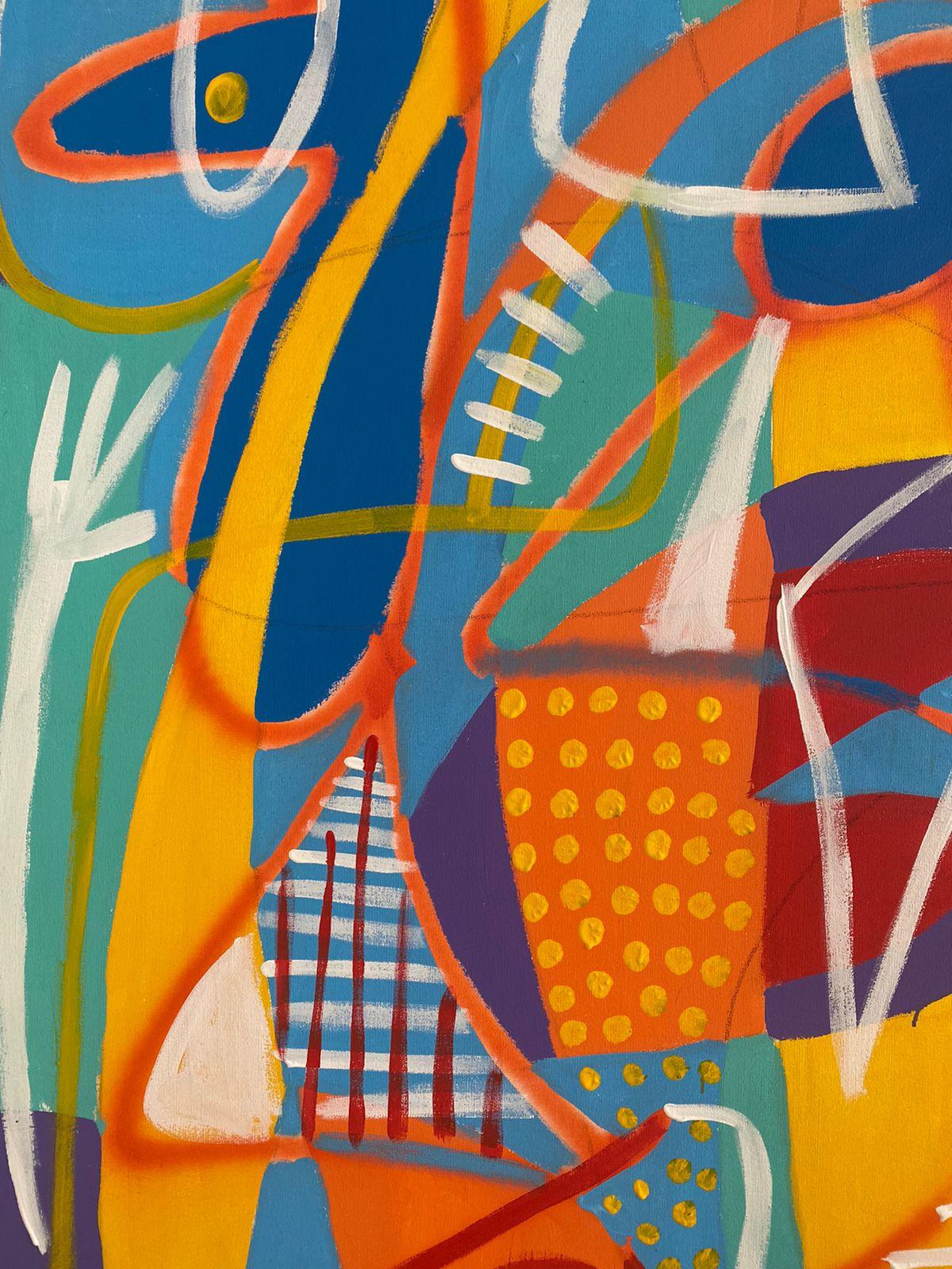 Día Libre, Arte contemporanea, Pittura astratta, 21° secolo - Painting Astratto di Enrique Pichardo
