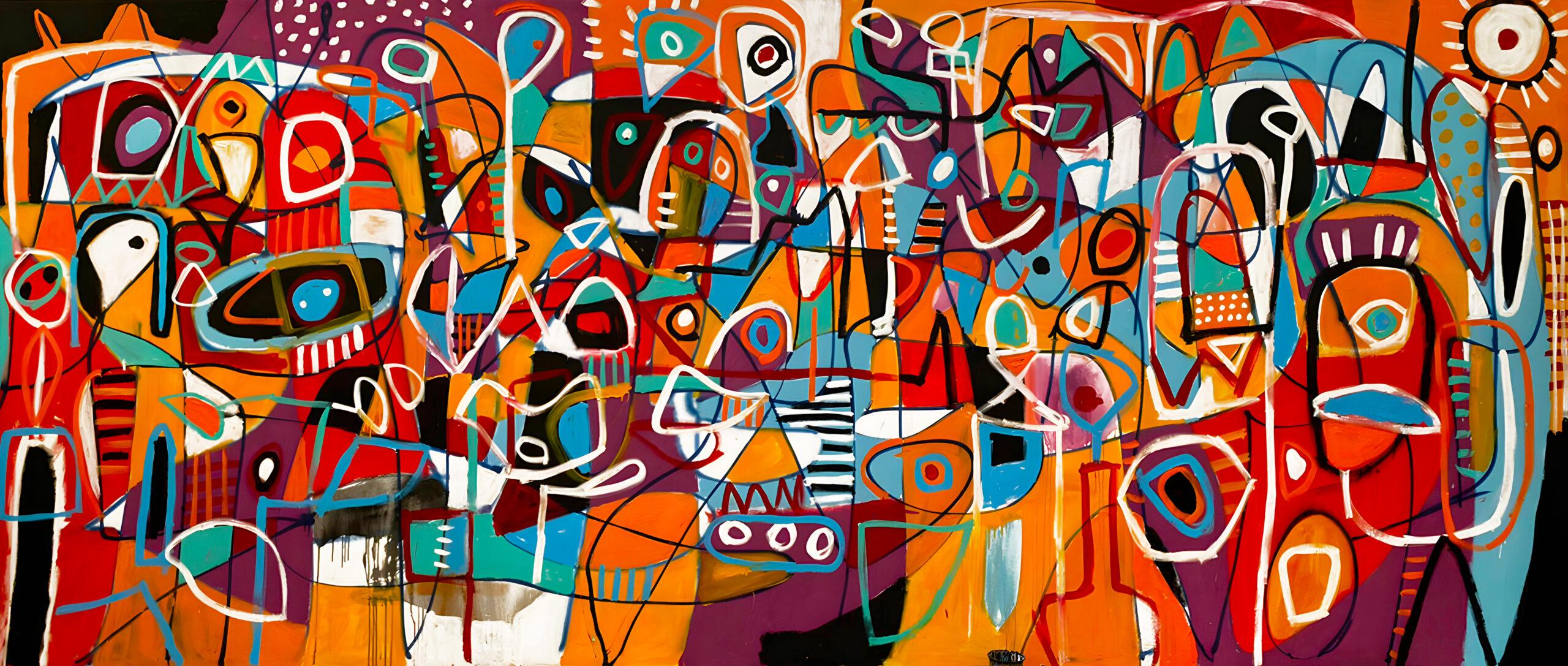 Abstract Painting Enrique Pichardo - En Naranja, Art contemporain, Peinture abstraite, 21ème siècle