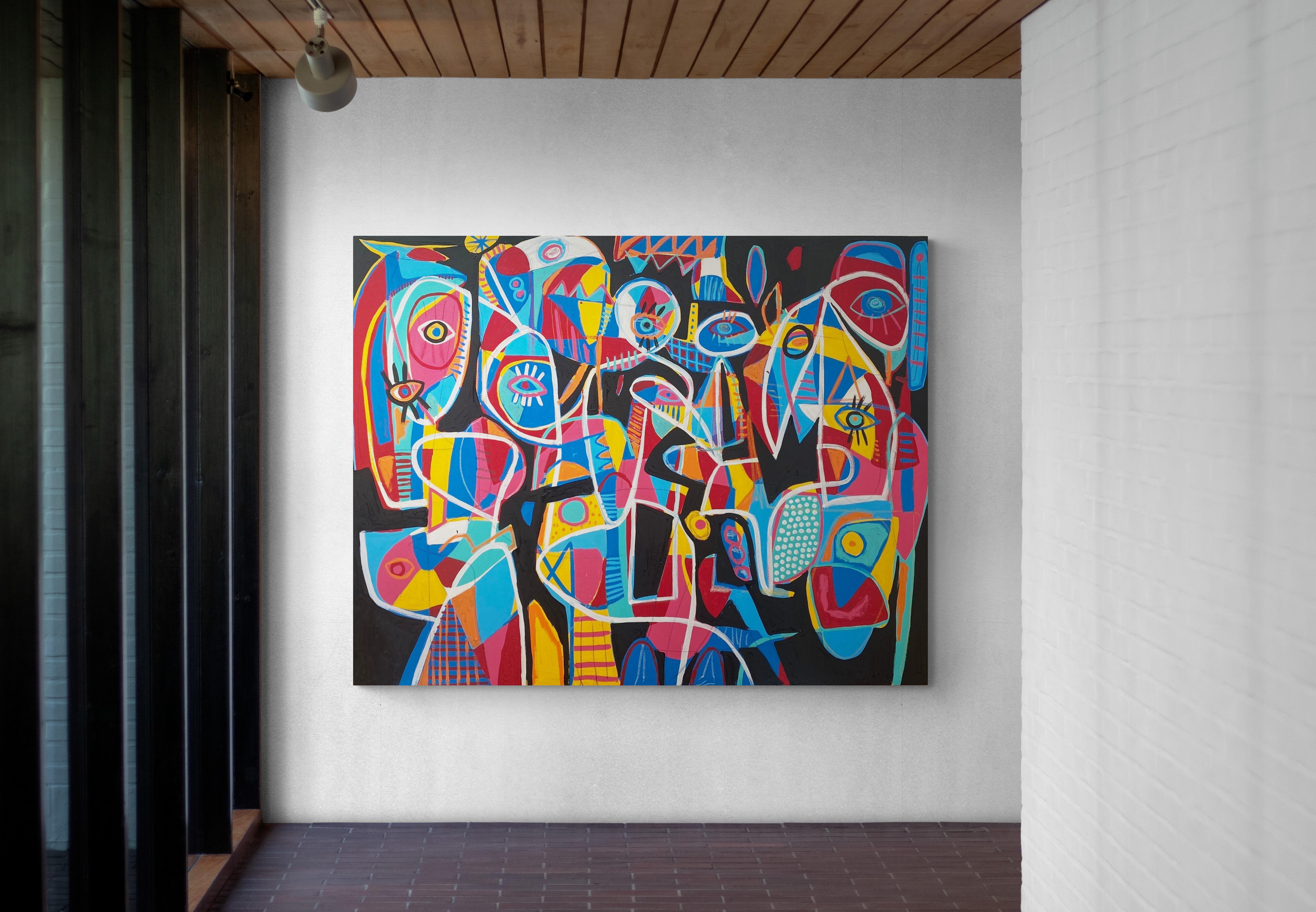 Fandango, Arte contemporanea, Pittura astratta, 21° secolo - Painting di Enrique Pichardo