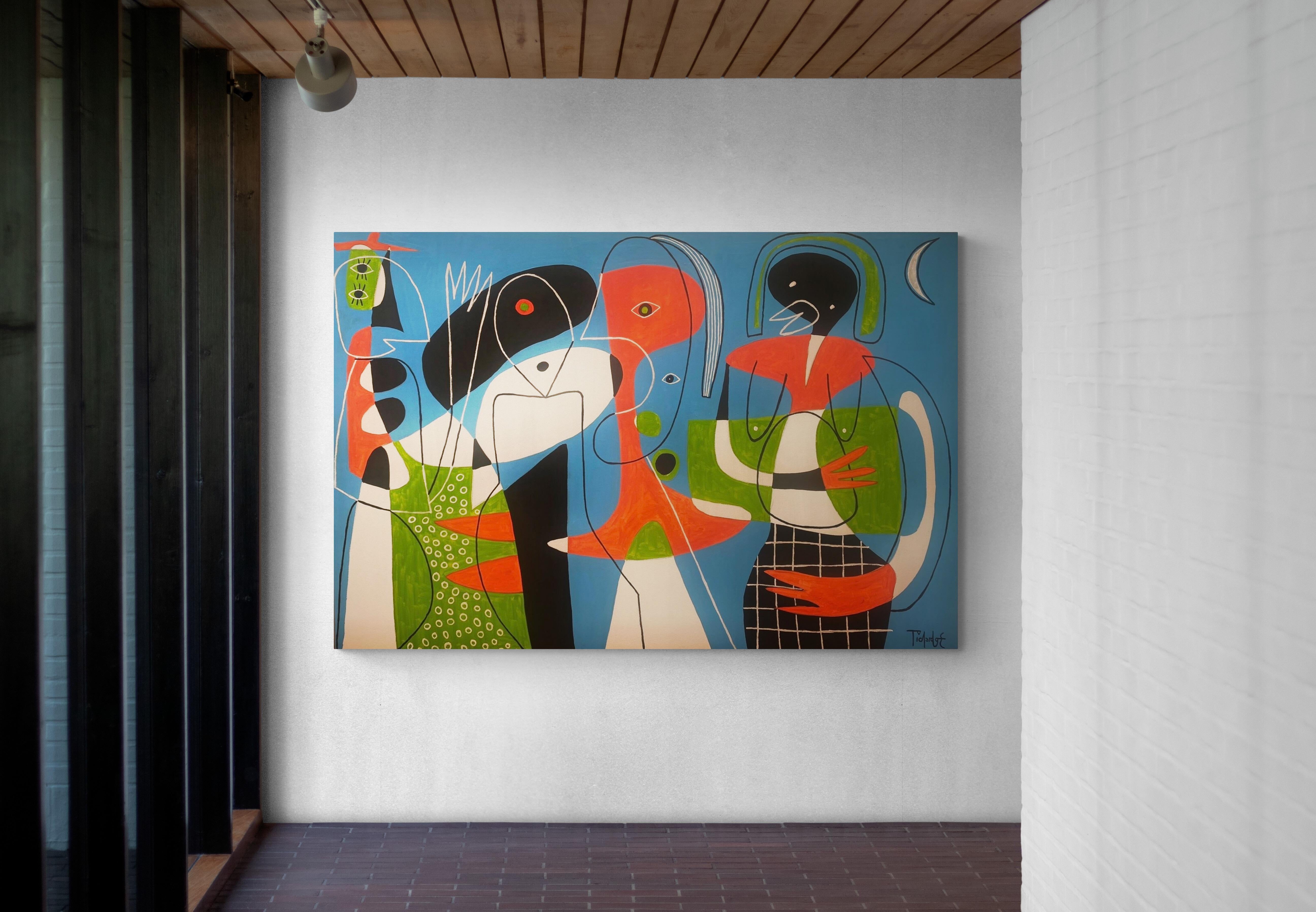 Fresca Mañana, Arte contemporanea, Pittura astratta, 21° secolo - Painting di Enrique Pichardo