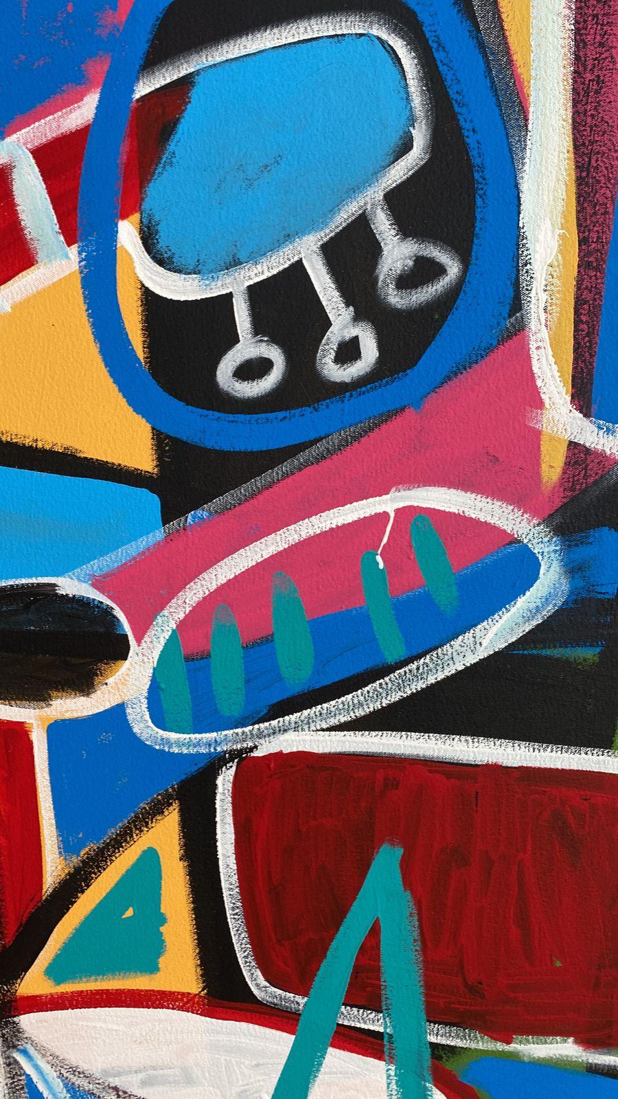 Funky Rhythm, Art contemporain, Peinture abstraite, 21ème siècle en vente 5