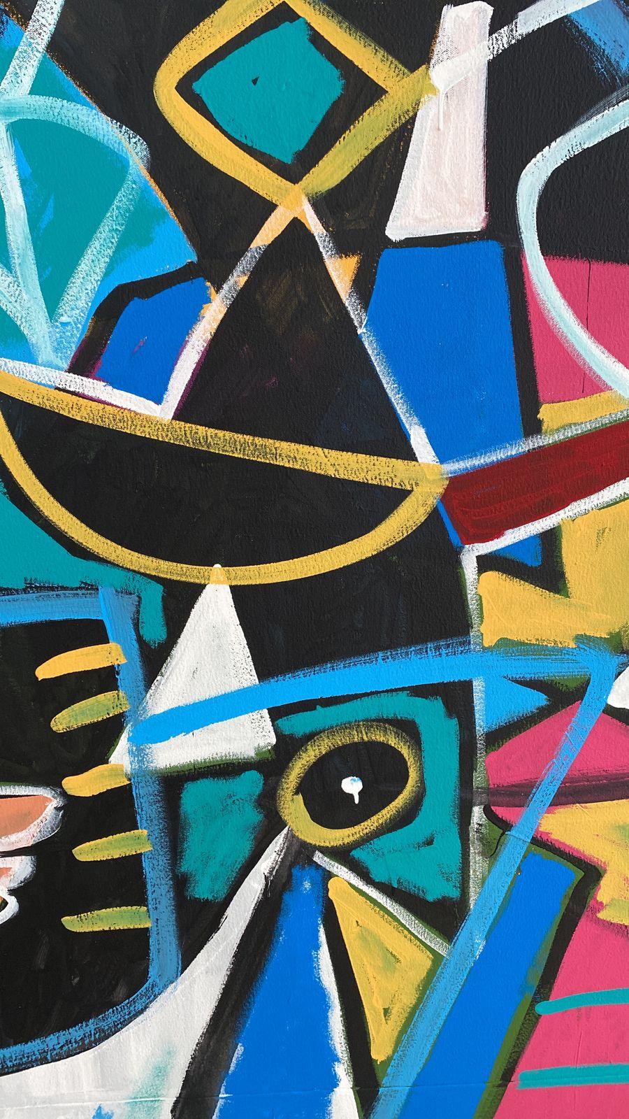 Funky Rhythm, Art contemporain, Peinture abstraite, 21ème siècle en vente 1