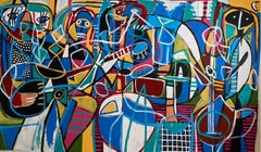 Funky Rhythm, Art contemporain, Peinture abstraite, 21ème siècle