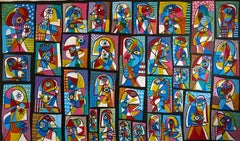 Commission Work Iluminados, Contemporary Art, Abstract Painting, 21st Century