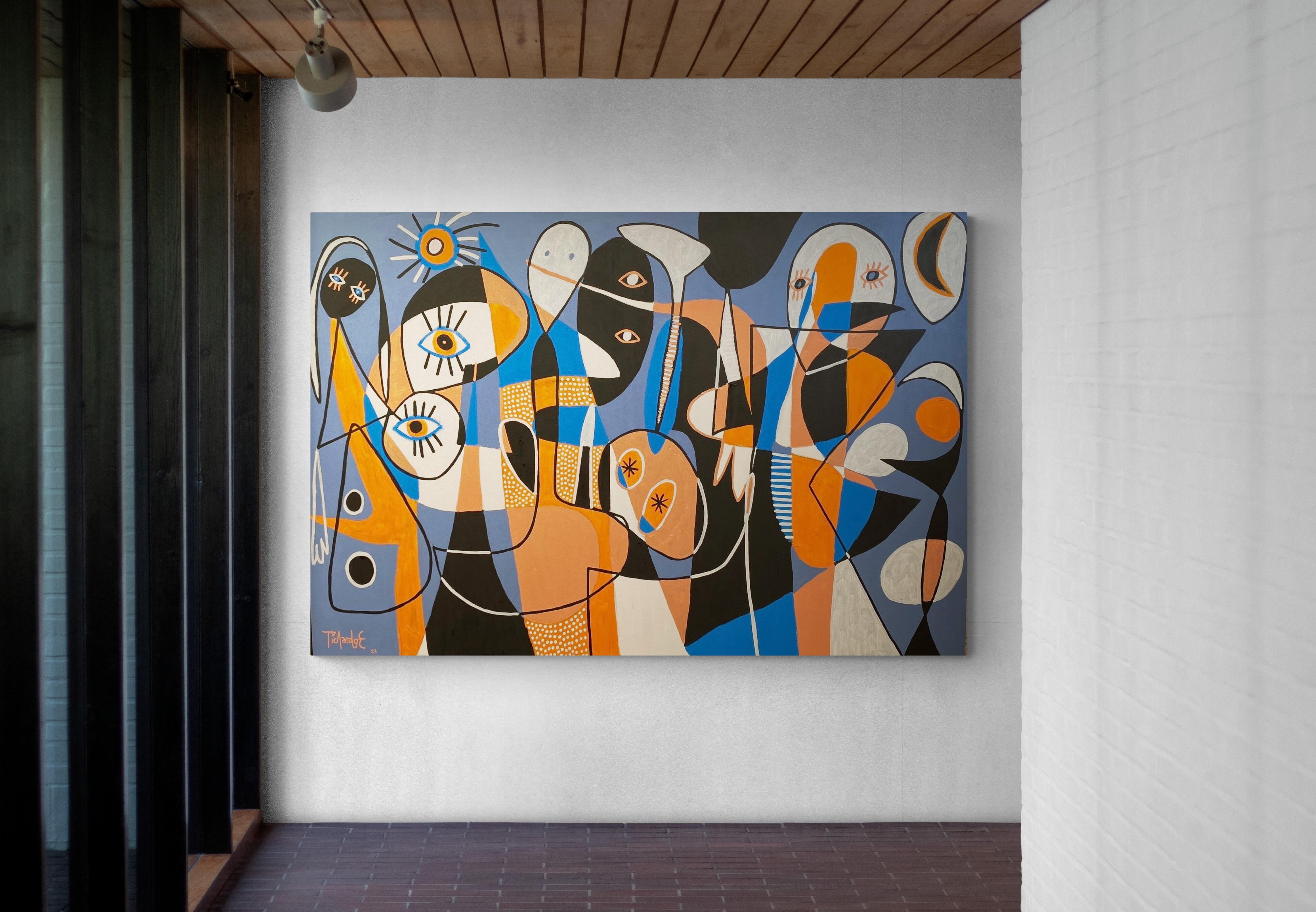 Legione, Arte contemporanea, Pittura astratta, 21° secolo - Painting di Enrique Pichardo