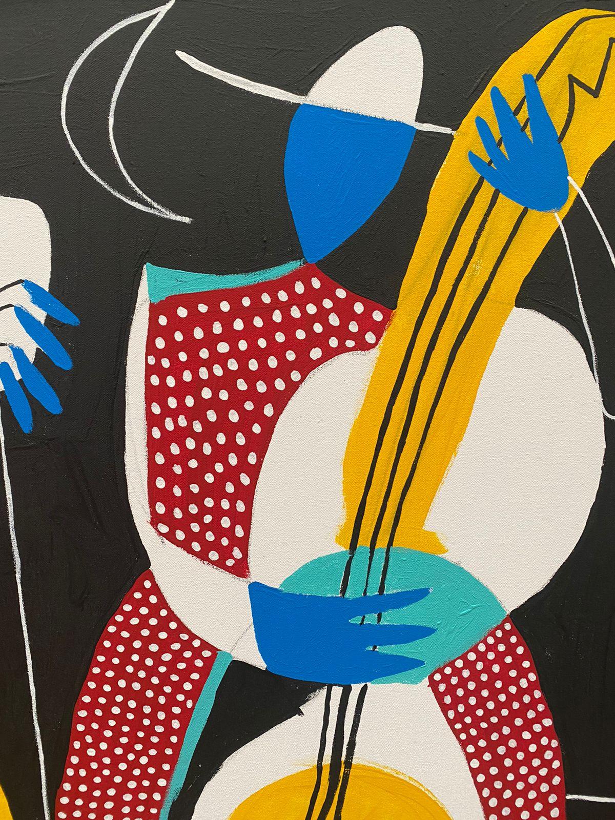 Los Musicos, Contemporary Art, Abstract Painting, 21st Century 1