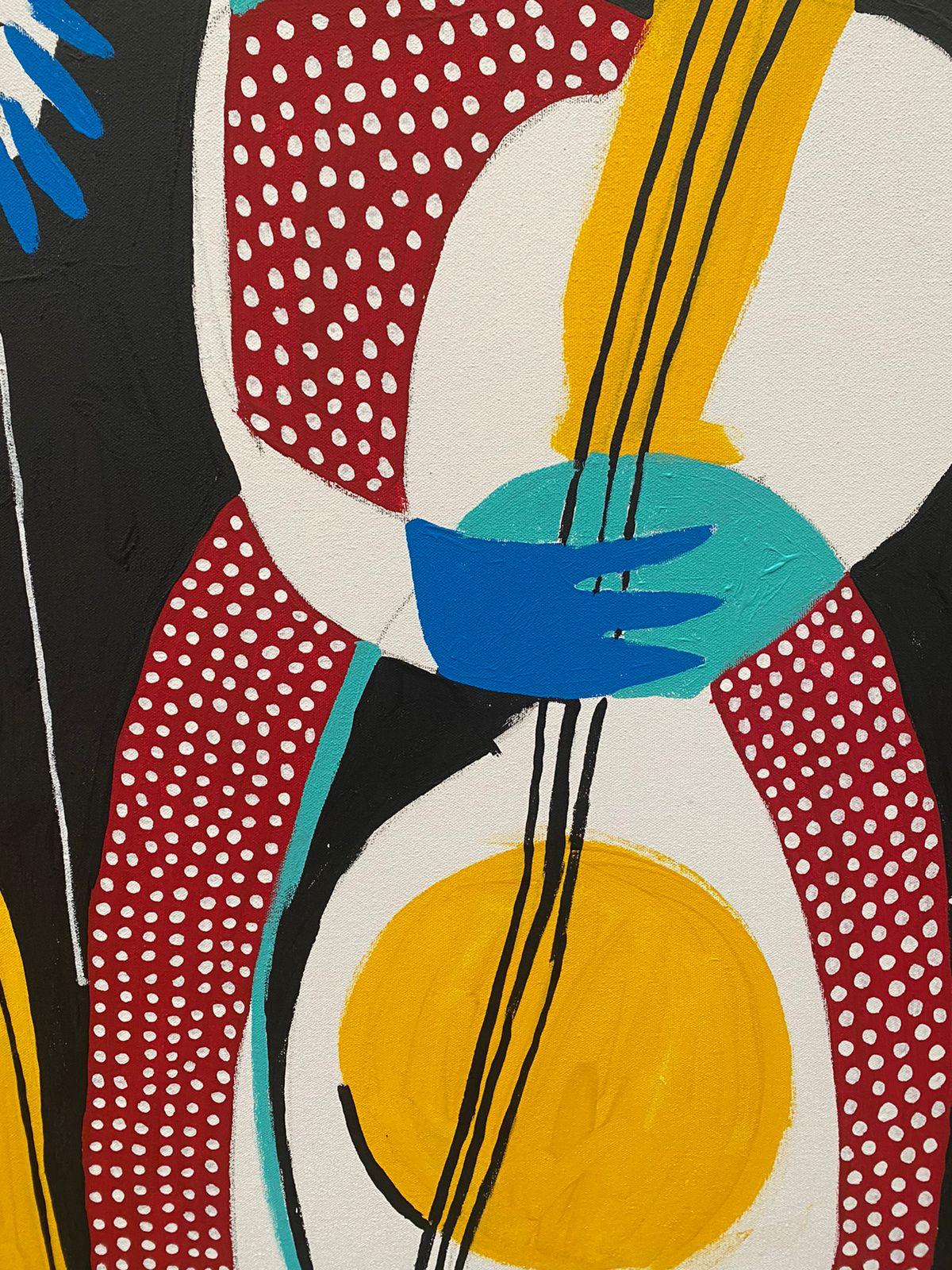 Los Musicos, Contemporary Art, Abstract Painting, 21st Century 2