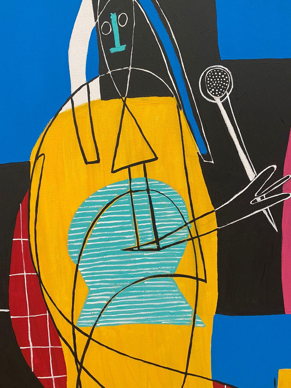 Los Musicos, Contemporary Art, Abstract Painting, 21st Century 3
